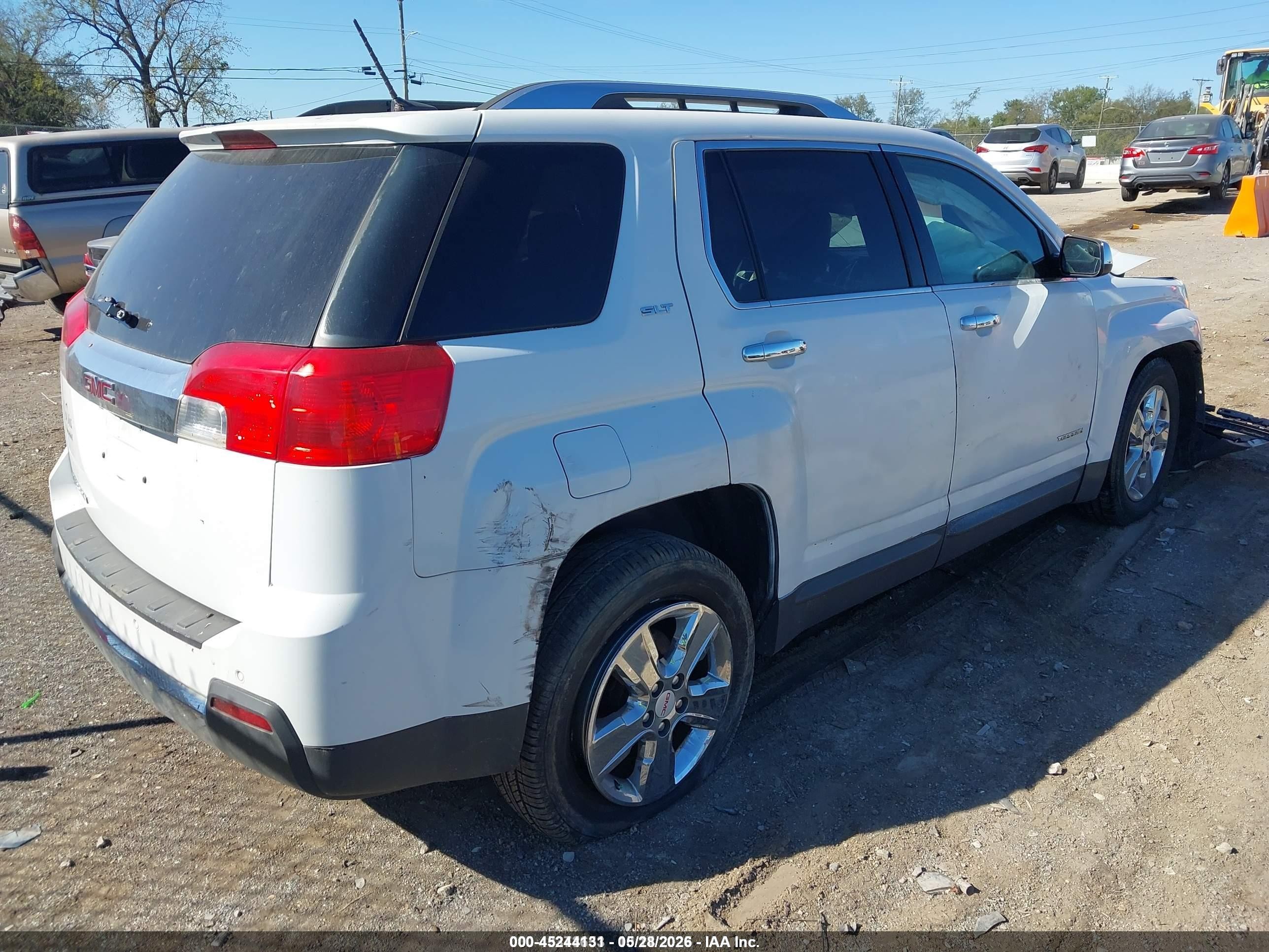 2014 Gmc Terrain Slt-2 Белый vin: 2GKALTEK7E6108545