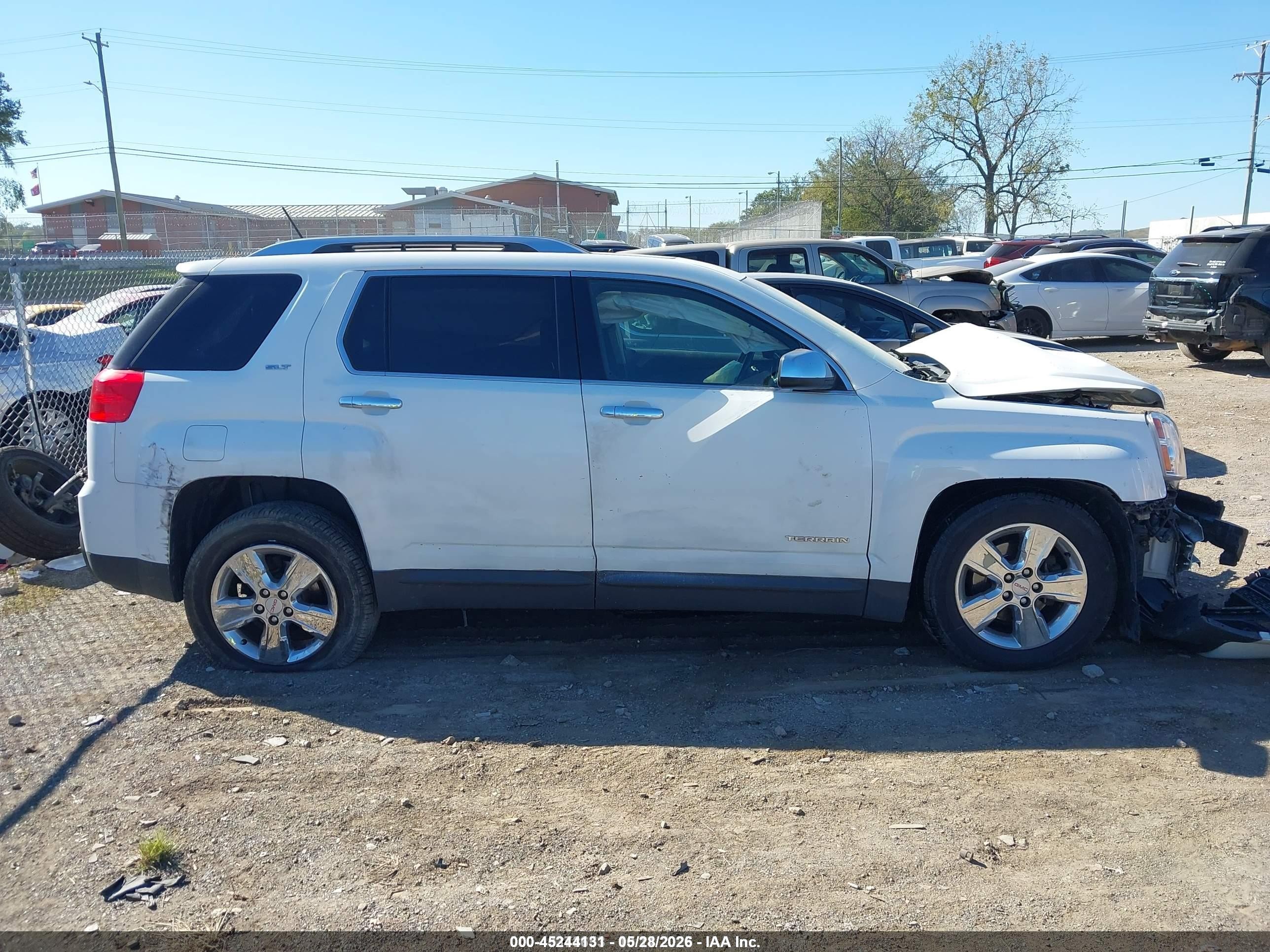 2014 Gmc Terrain Slt-2 Белый vin: 2GKALTEK7E6108545
