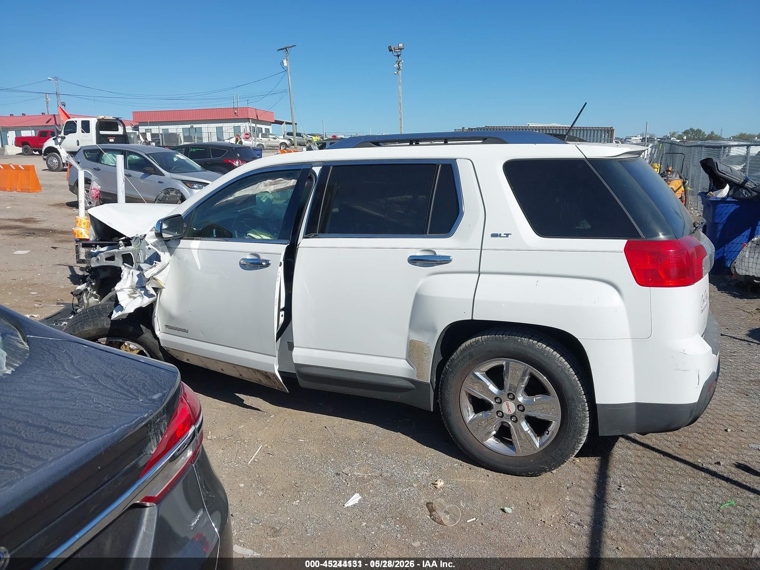 2014 Gmc Terrain Slt-2 Белый vin: 2GKALTEK7E6108545
