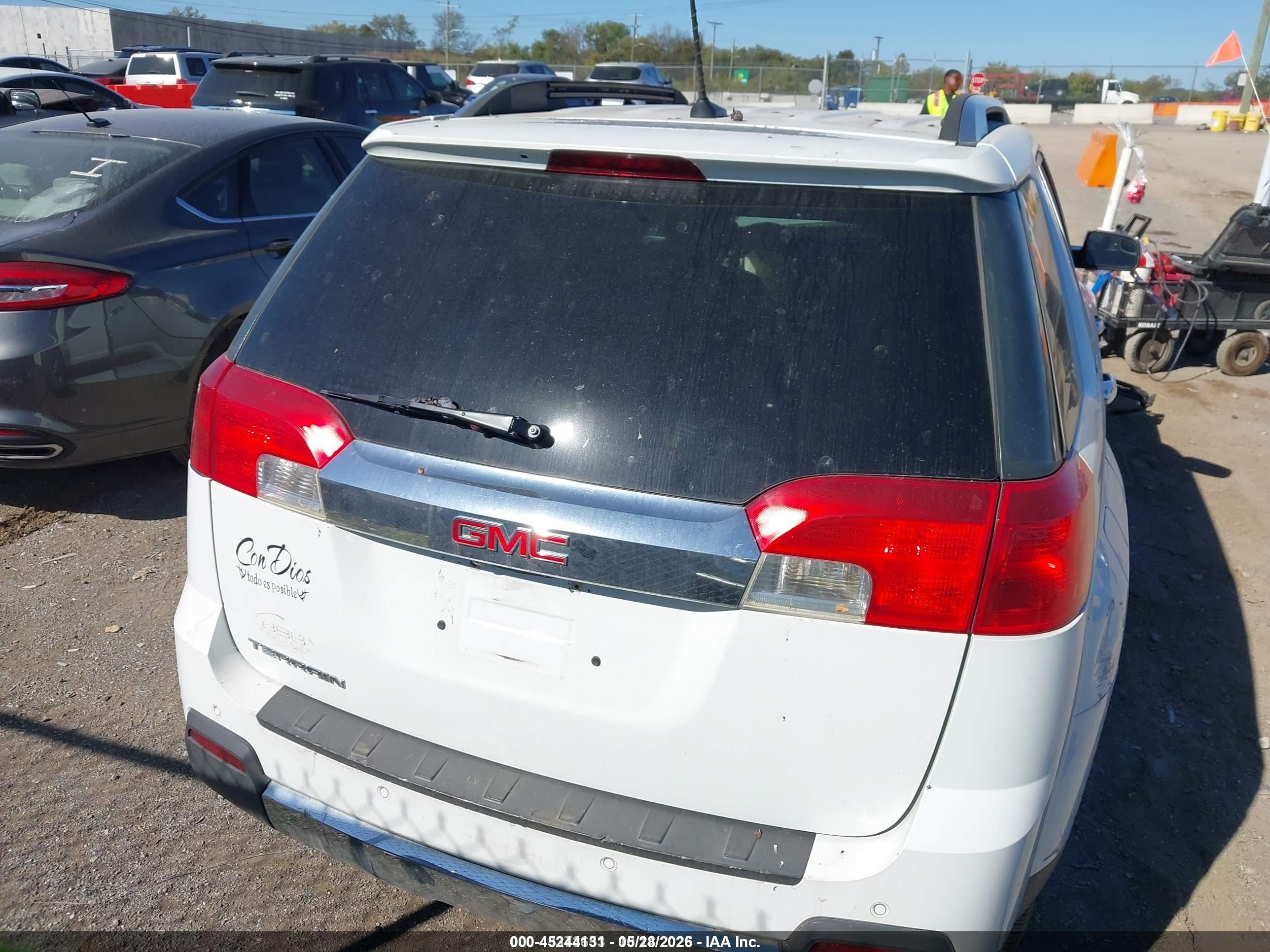 2014 Gmc Terrain Slt-2 Белый vin: 2GKALTEK7E6108545