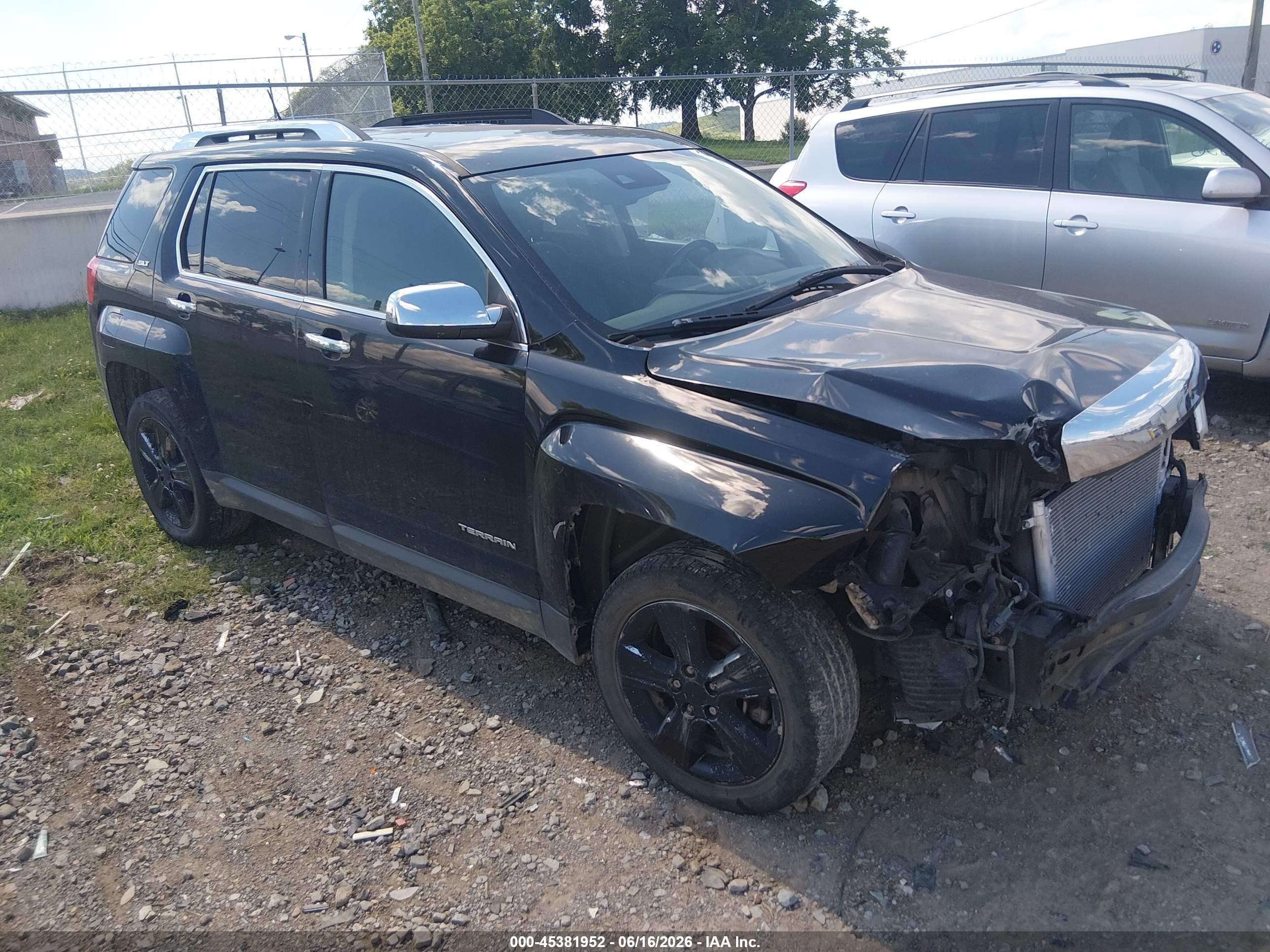 2014 Gmc Terrain Slt-2 Black vin: 2GKALTEK7E6355144