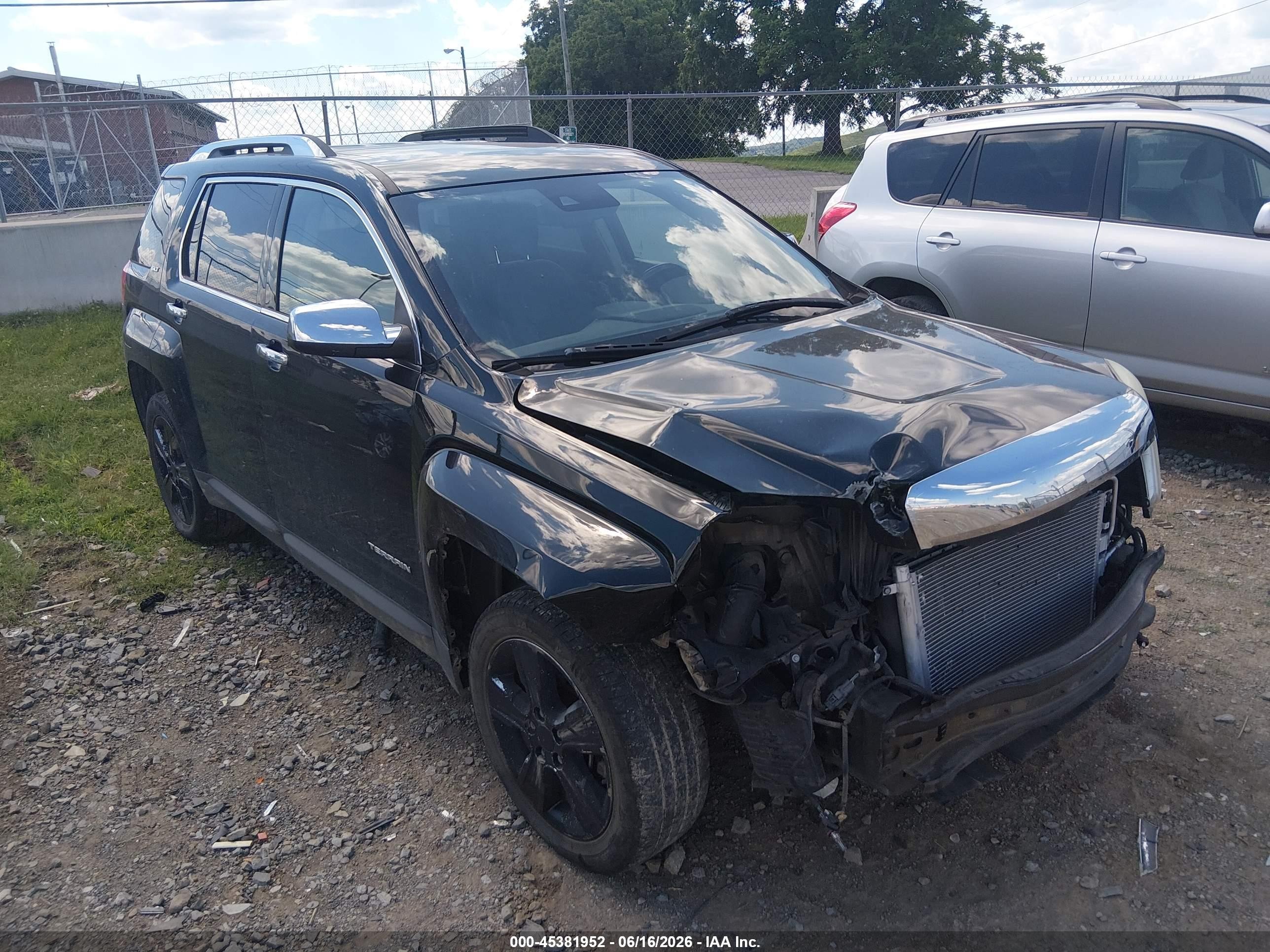 2014 Gmc Terrain Slt-2 Black vin: 2GKALTEK7E6355144