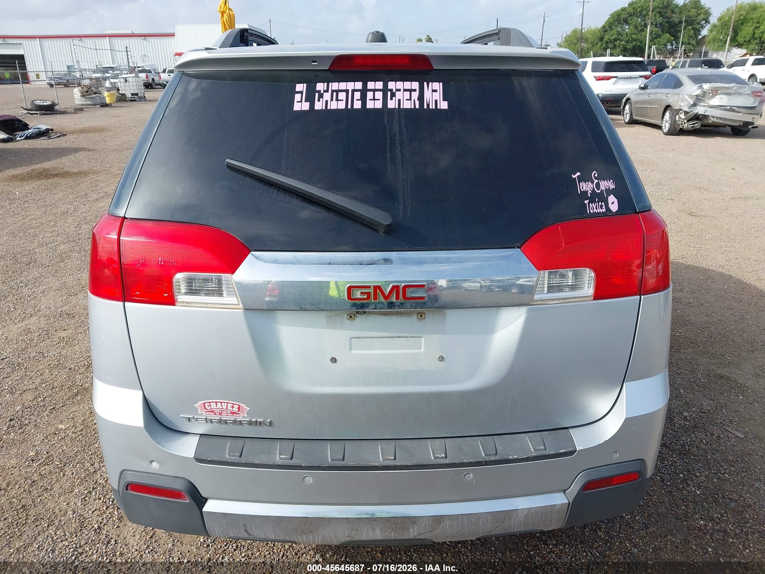 2015 Gmc Terrain Slt-2 Silver vin: 2GKALTEK8F6109902