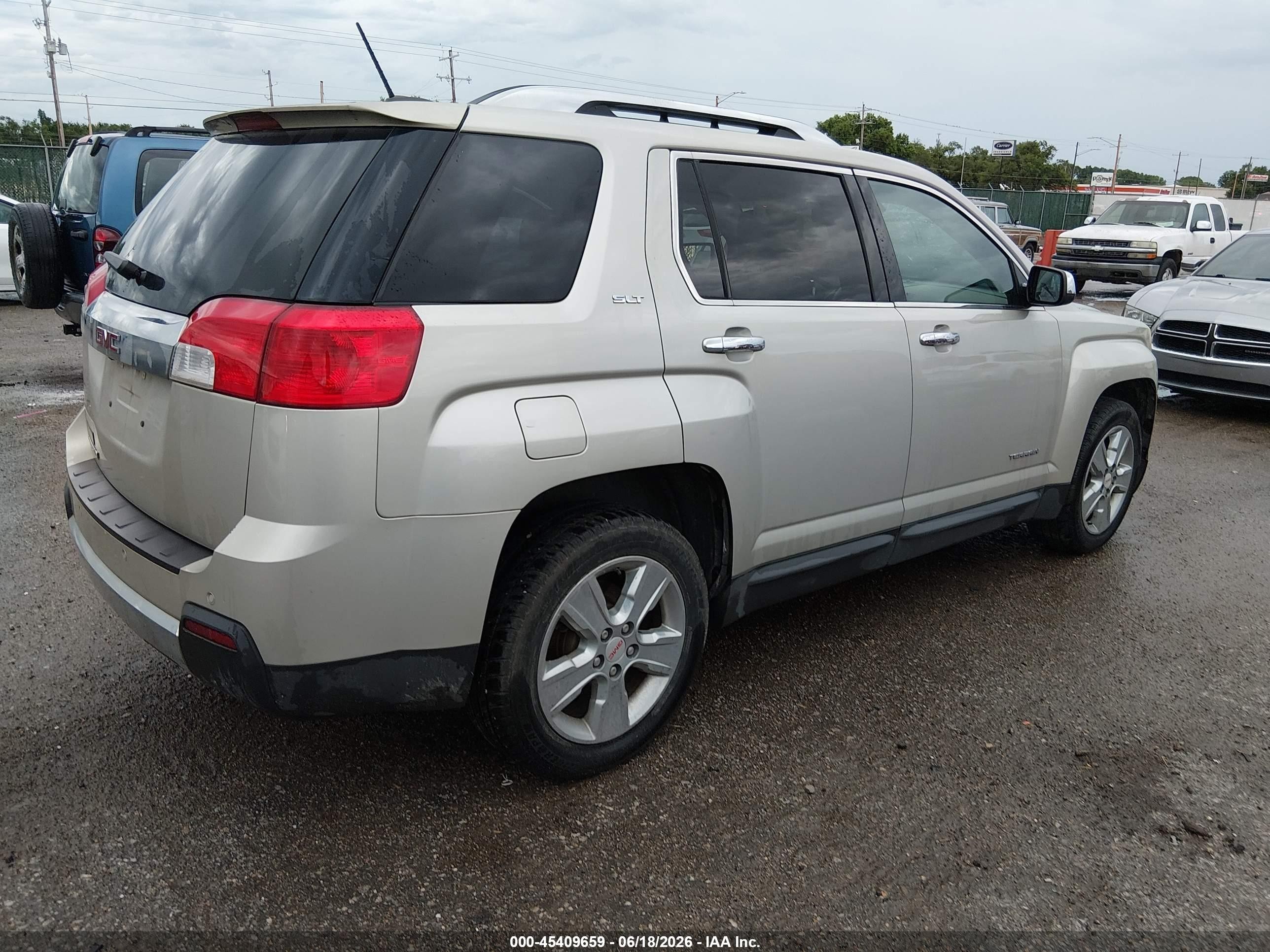 2015 Gmc Terrain Slt-2 Champagne vin: 2GKALTEK9F6373906