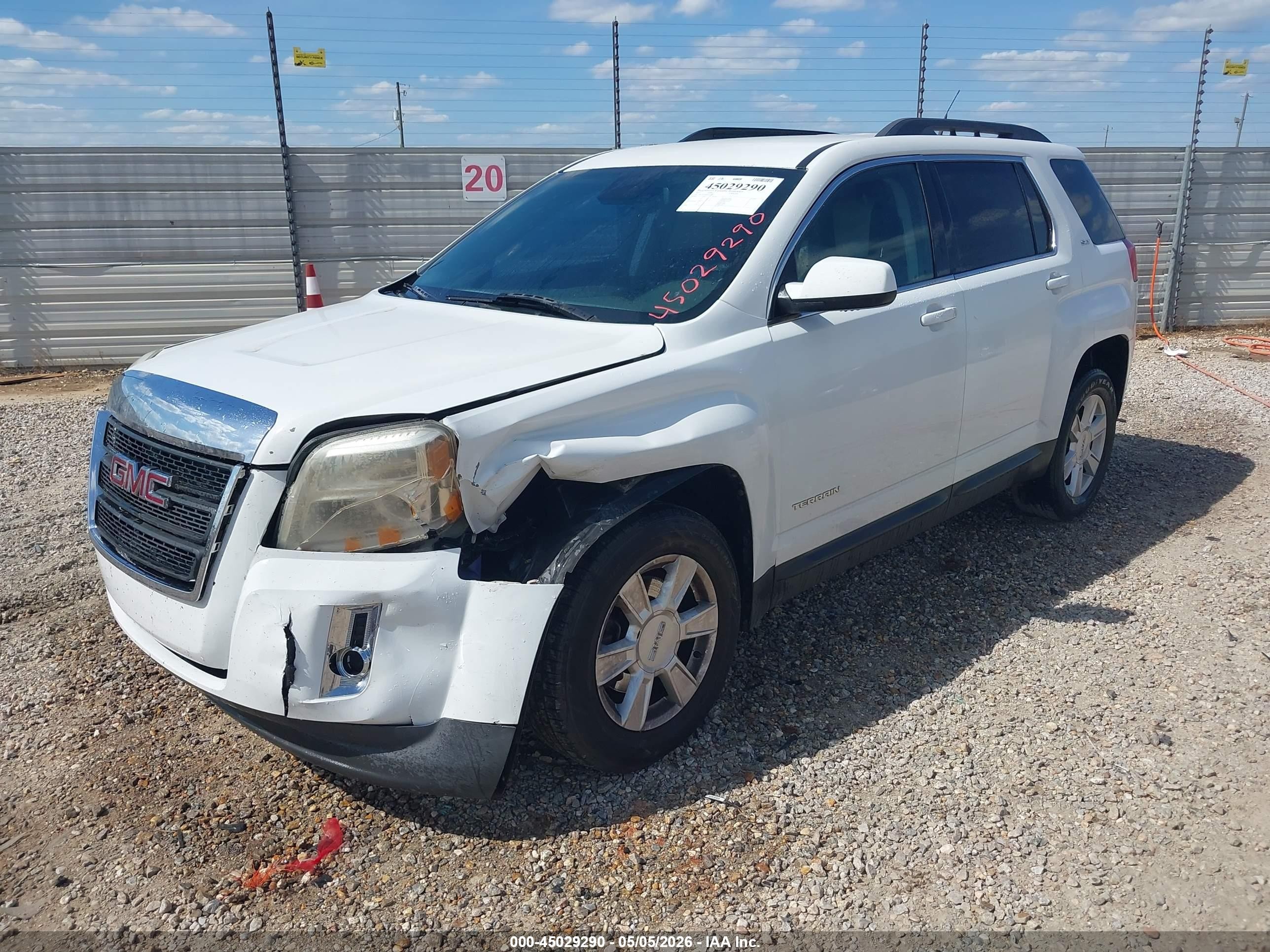 2012 Gmc Terrain Slt-1 White vin: 2GKALUEK0C6366117