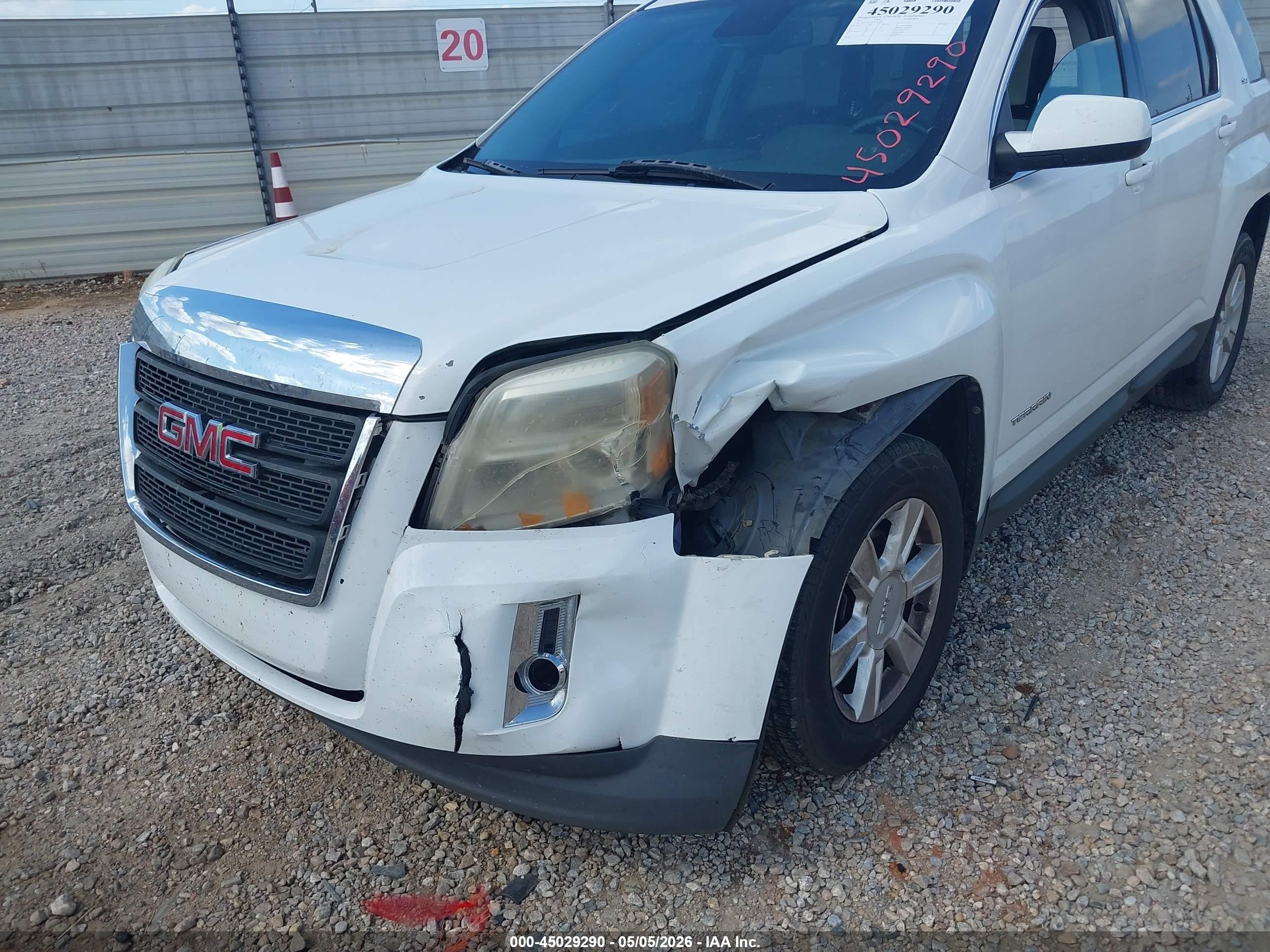 2012 Gmc Terrain Slt-1 White vin: 2GKALUEK0C6366117