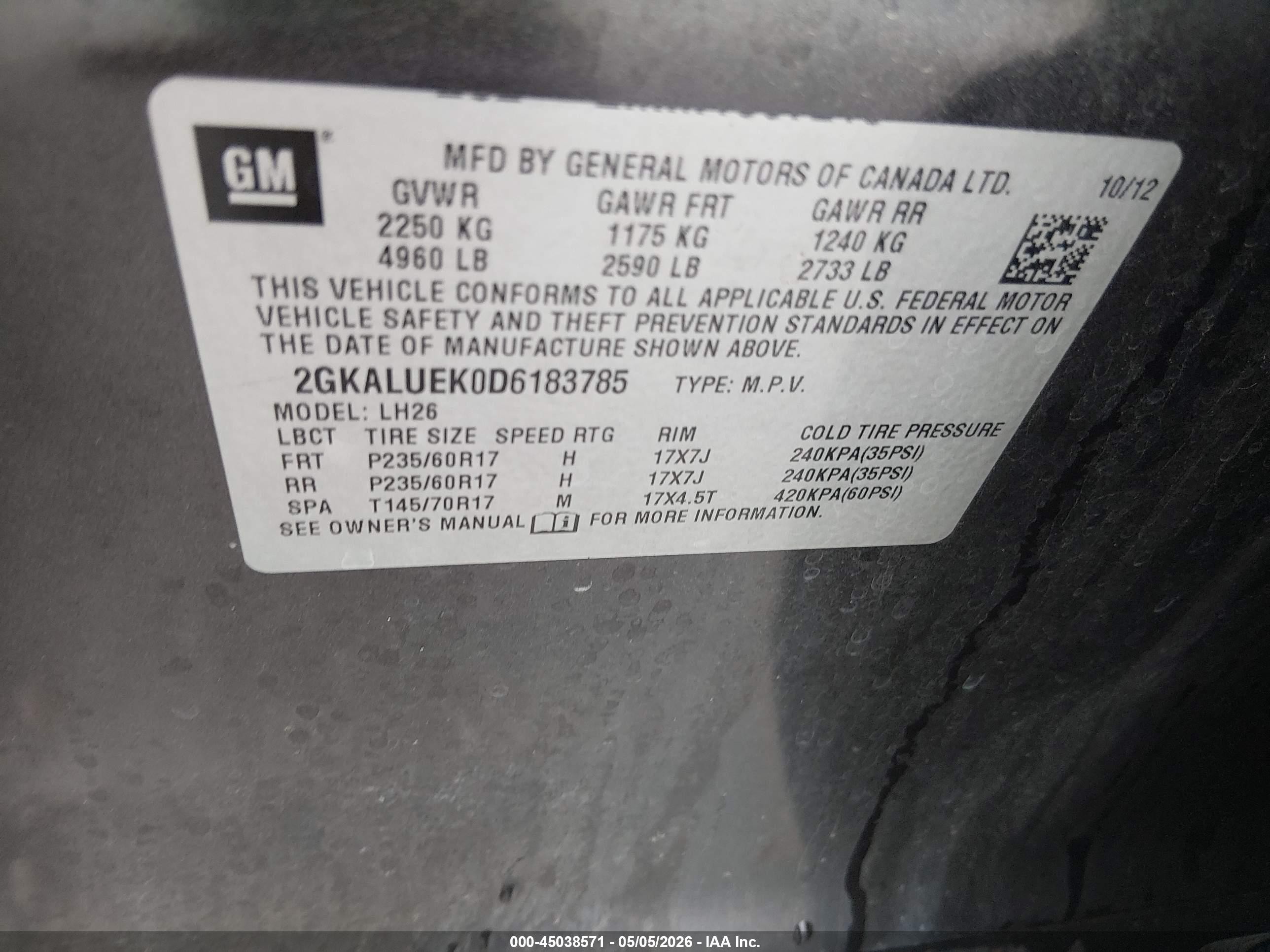 2013 Gmc Terrain Slt-1 Black vin: 2GKALUEK0D6183785