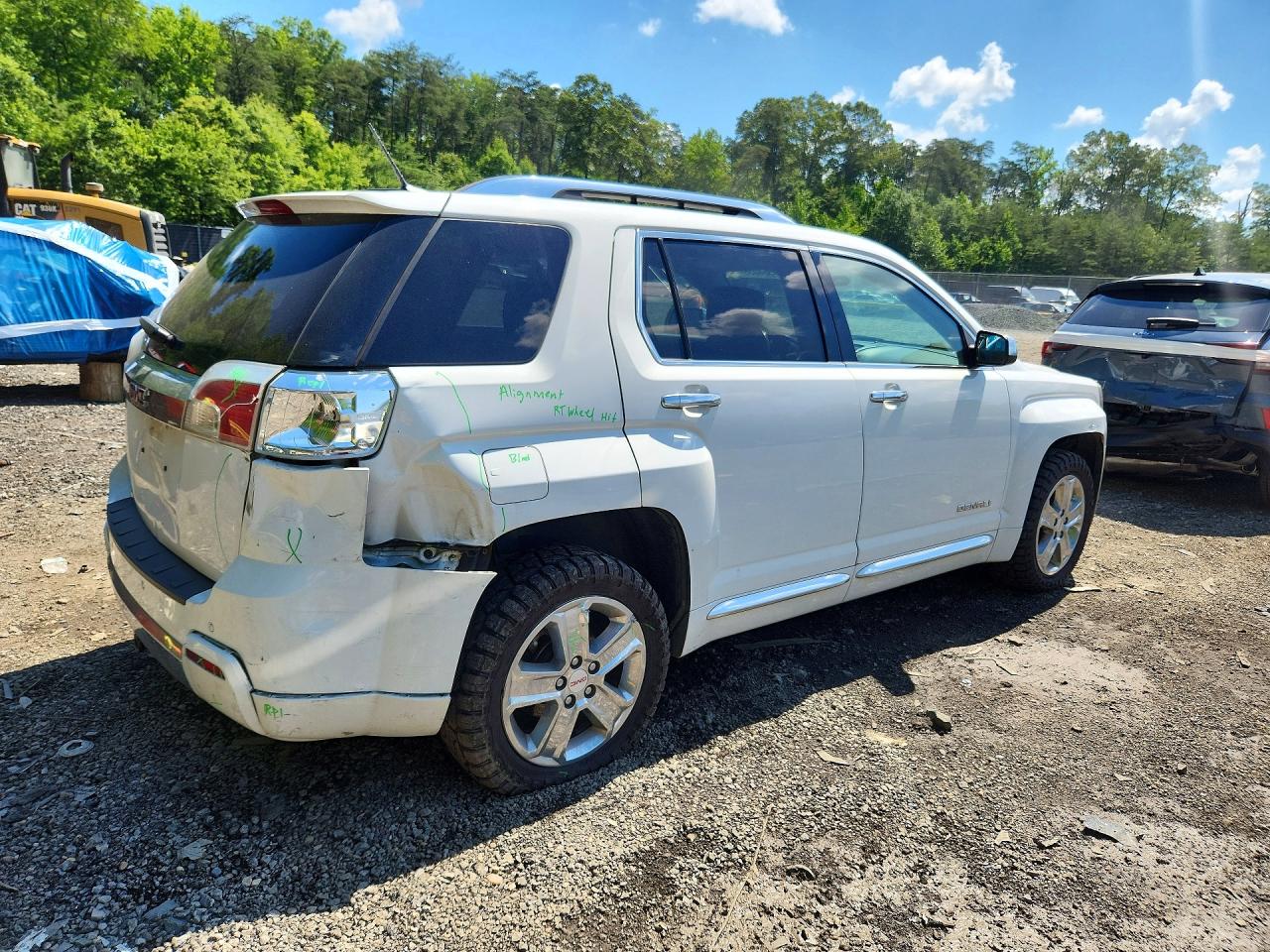 2014 Gmc Terrain Denali White vin: 2GKALUEK0E6131848