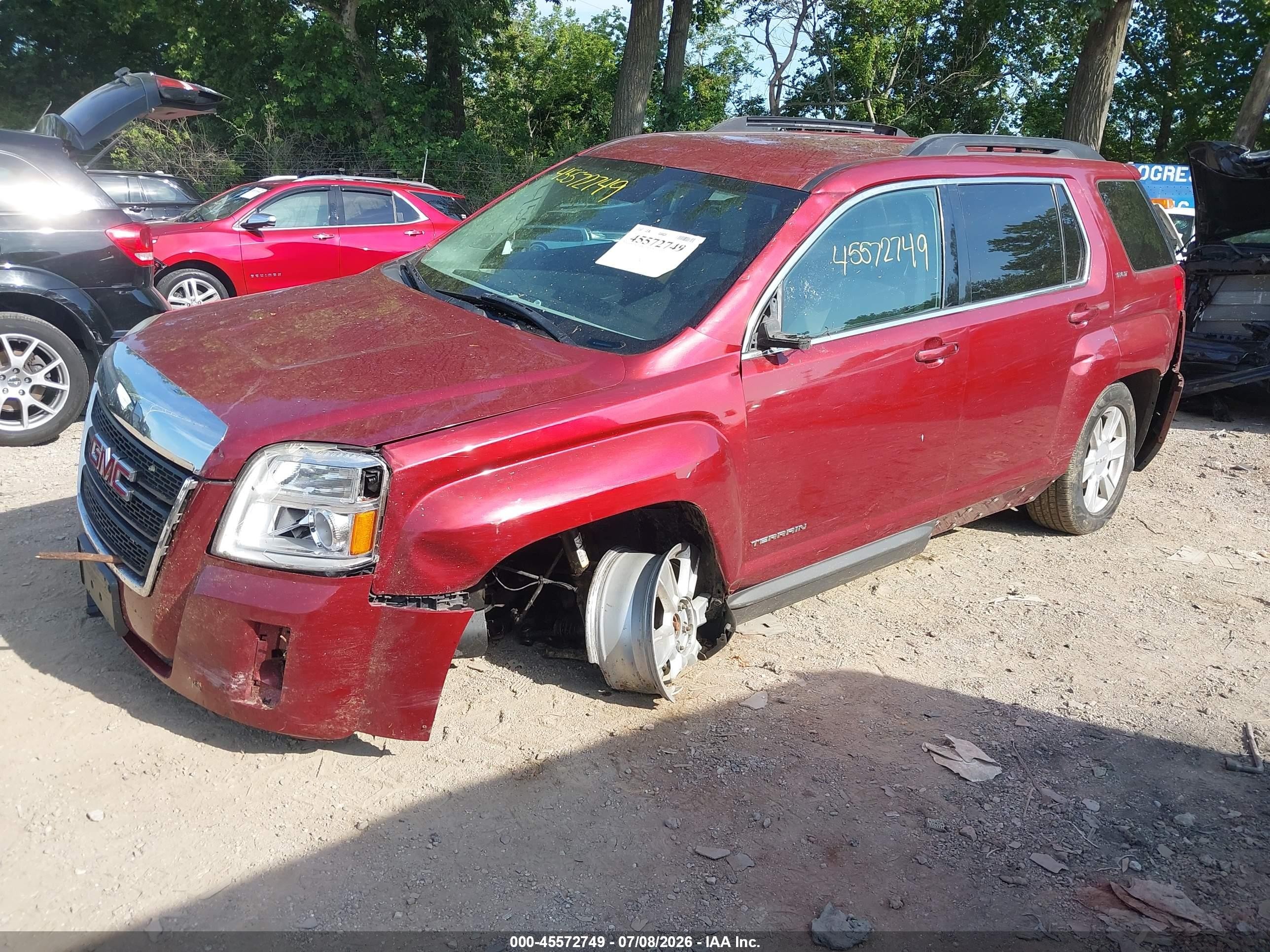 2012 Gmc Terrain Slt-1 Red vin: 2GKALUEK1C6393147