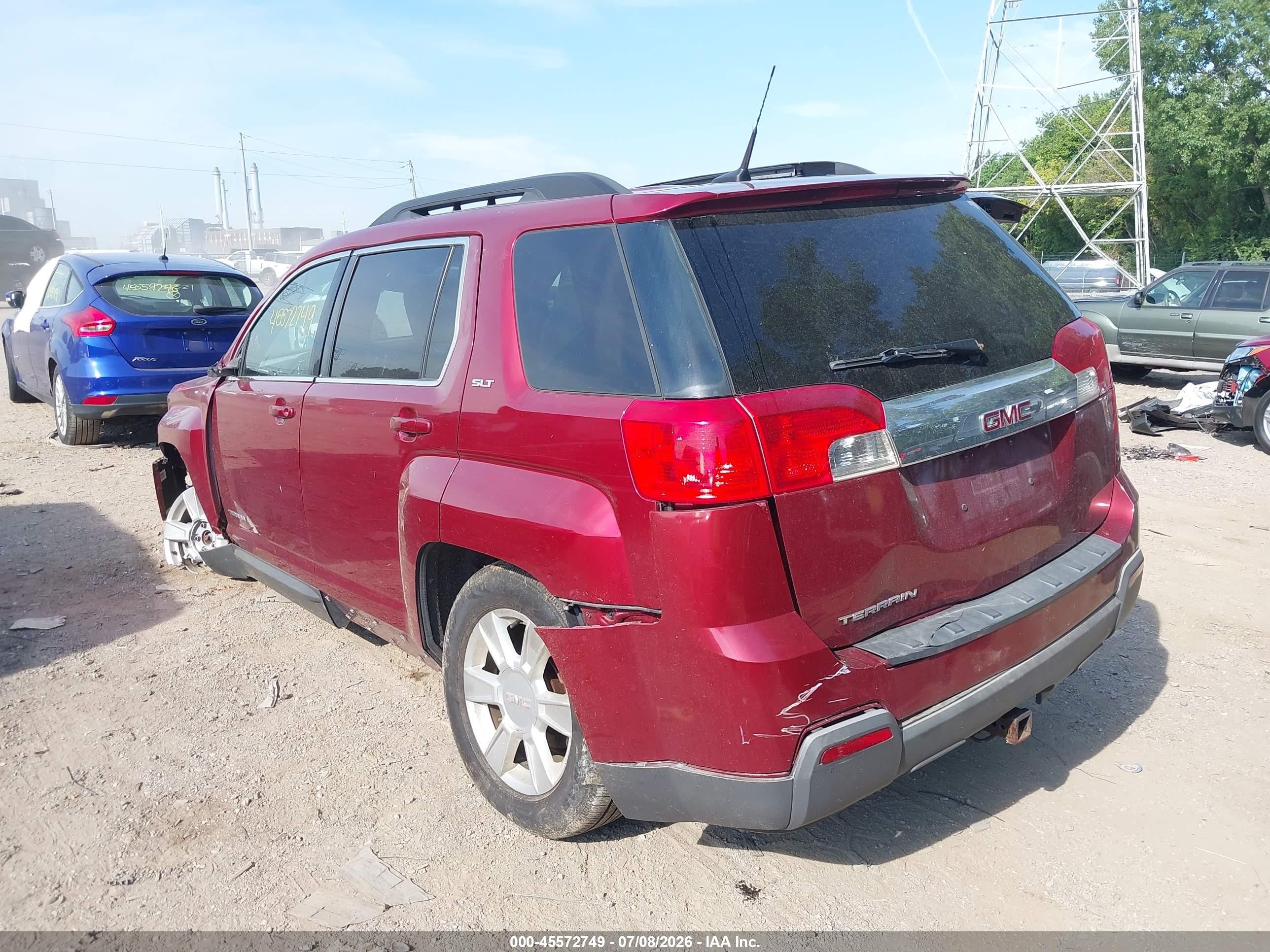 2012 Gmc Terrain Slt-1 Red vin: 2GKALUEK1C6393147