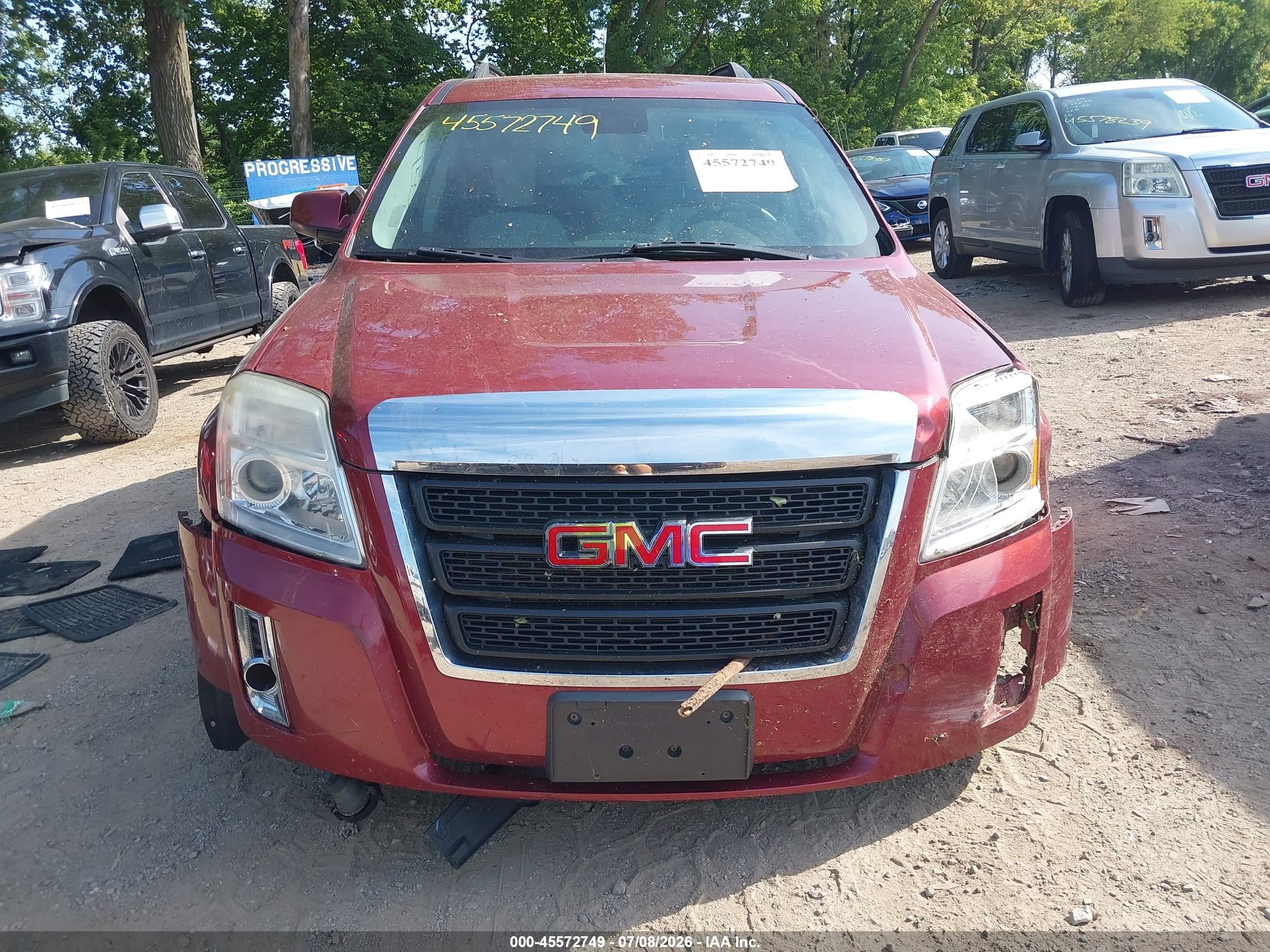 2012 Gmc Terrain Slt-1 Red vin: 2GKALUEK1C6393147