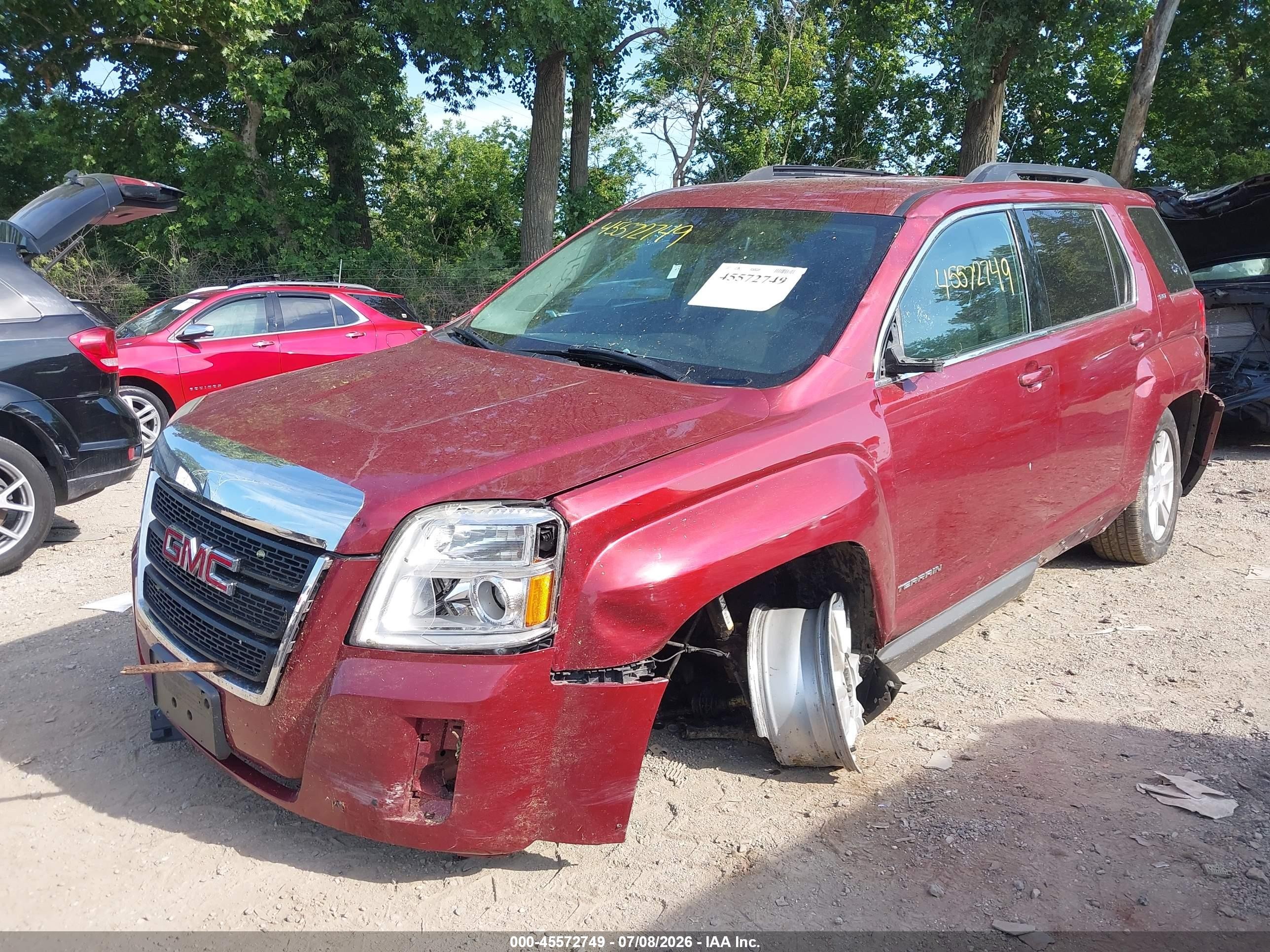 2012 Gmc Terrain Slt-1 Red vin: 2GKALUEK1C6393147