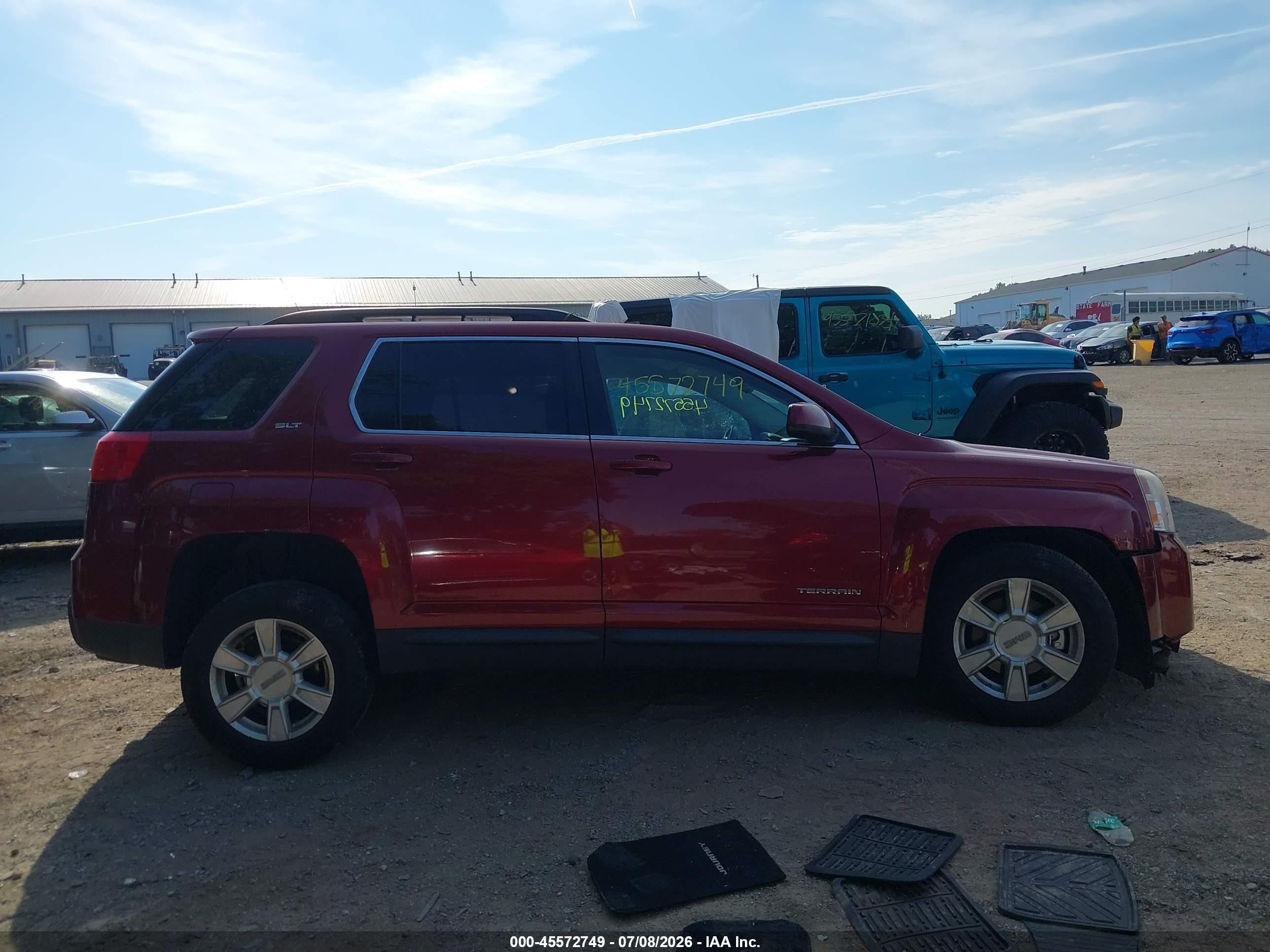 2012 Gmc Terrain Slt-1 Red vin: 2GKALUEK1C6393147