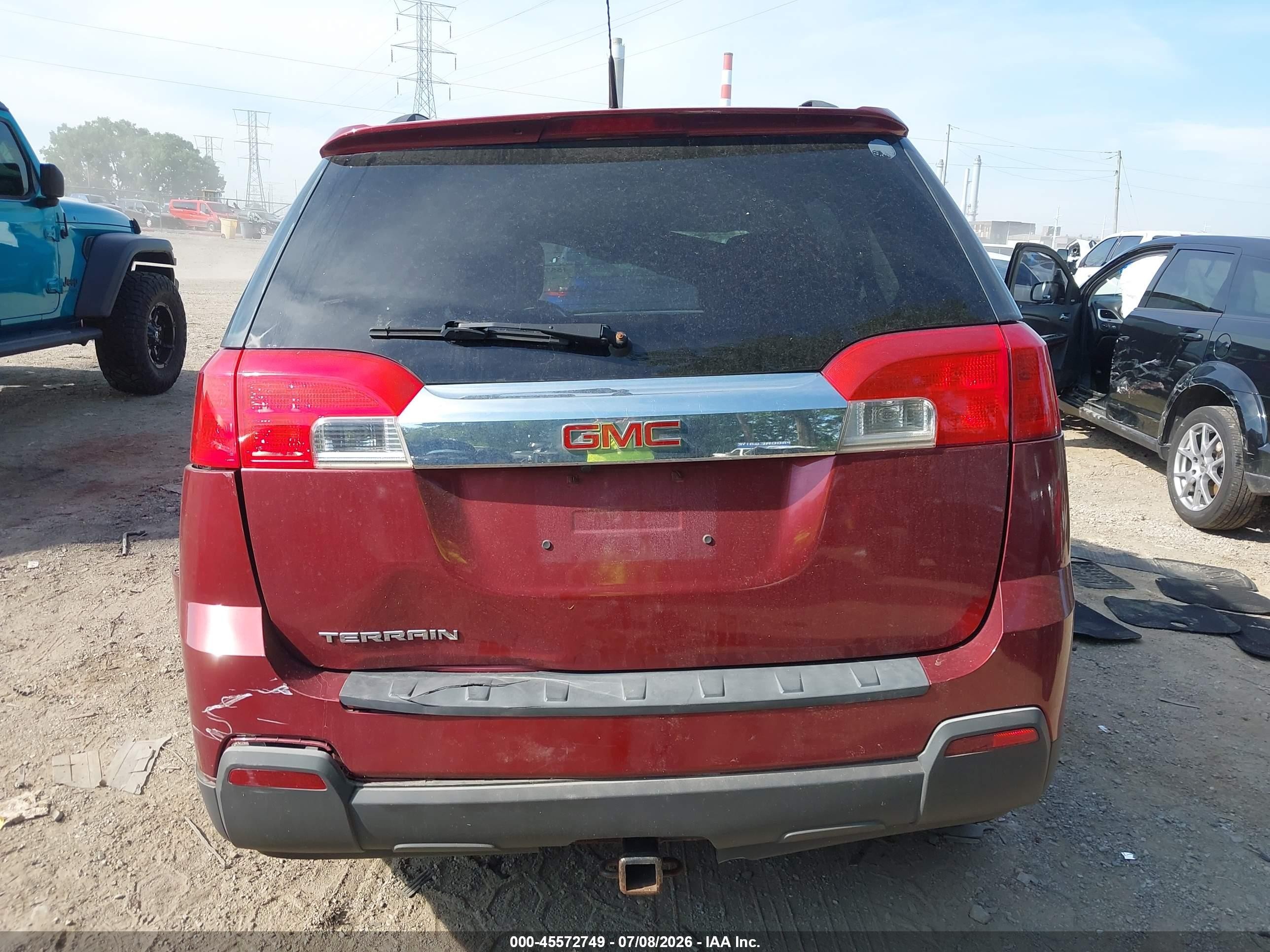 2012 Gmc Terrain Slt-1 Red vin: 2GKALUEK1C6393147