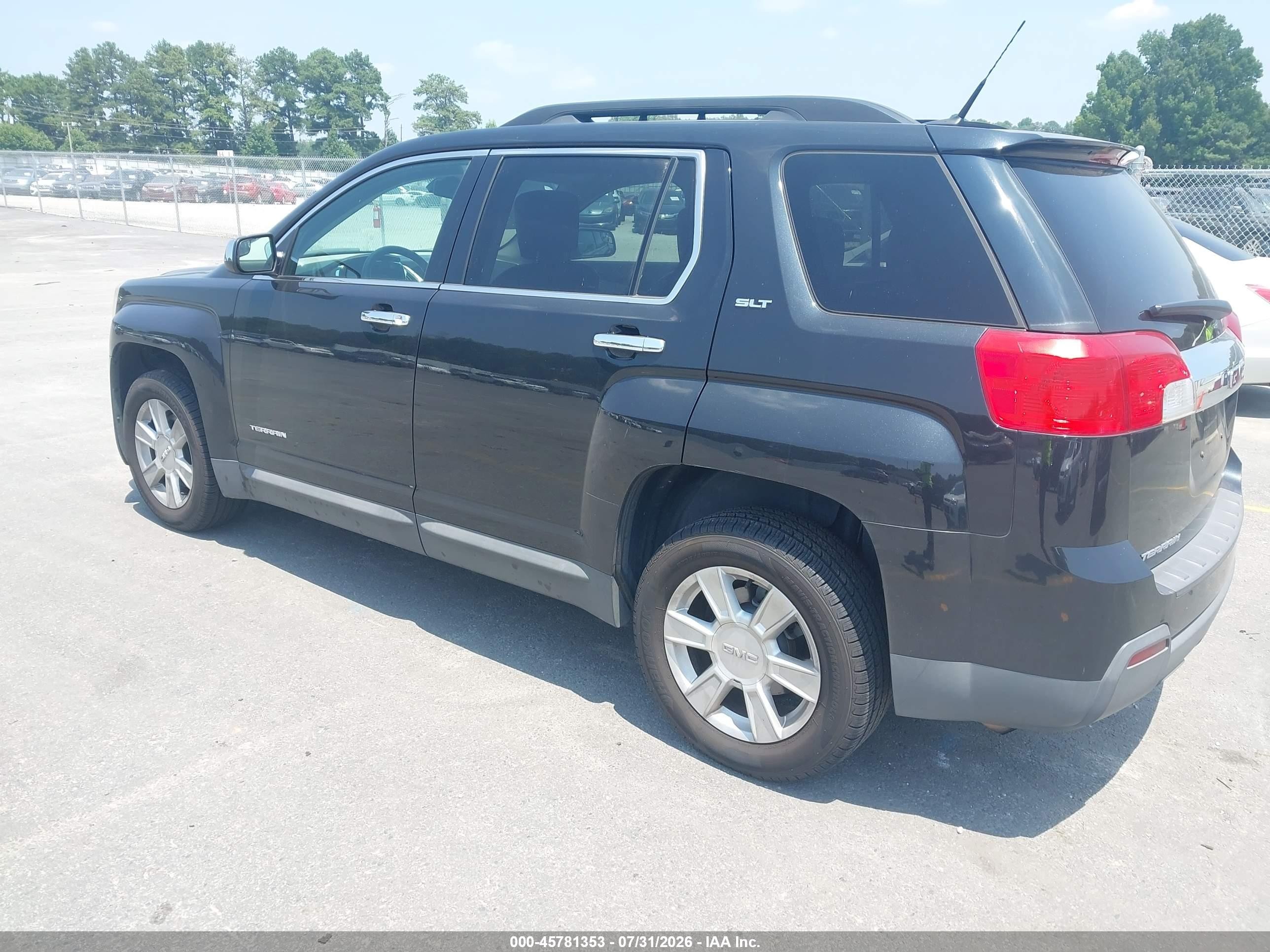 2013 Gmc Terrain Slt-1 Black vin: 2GKALUEK2D6155339