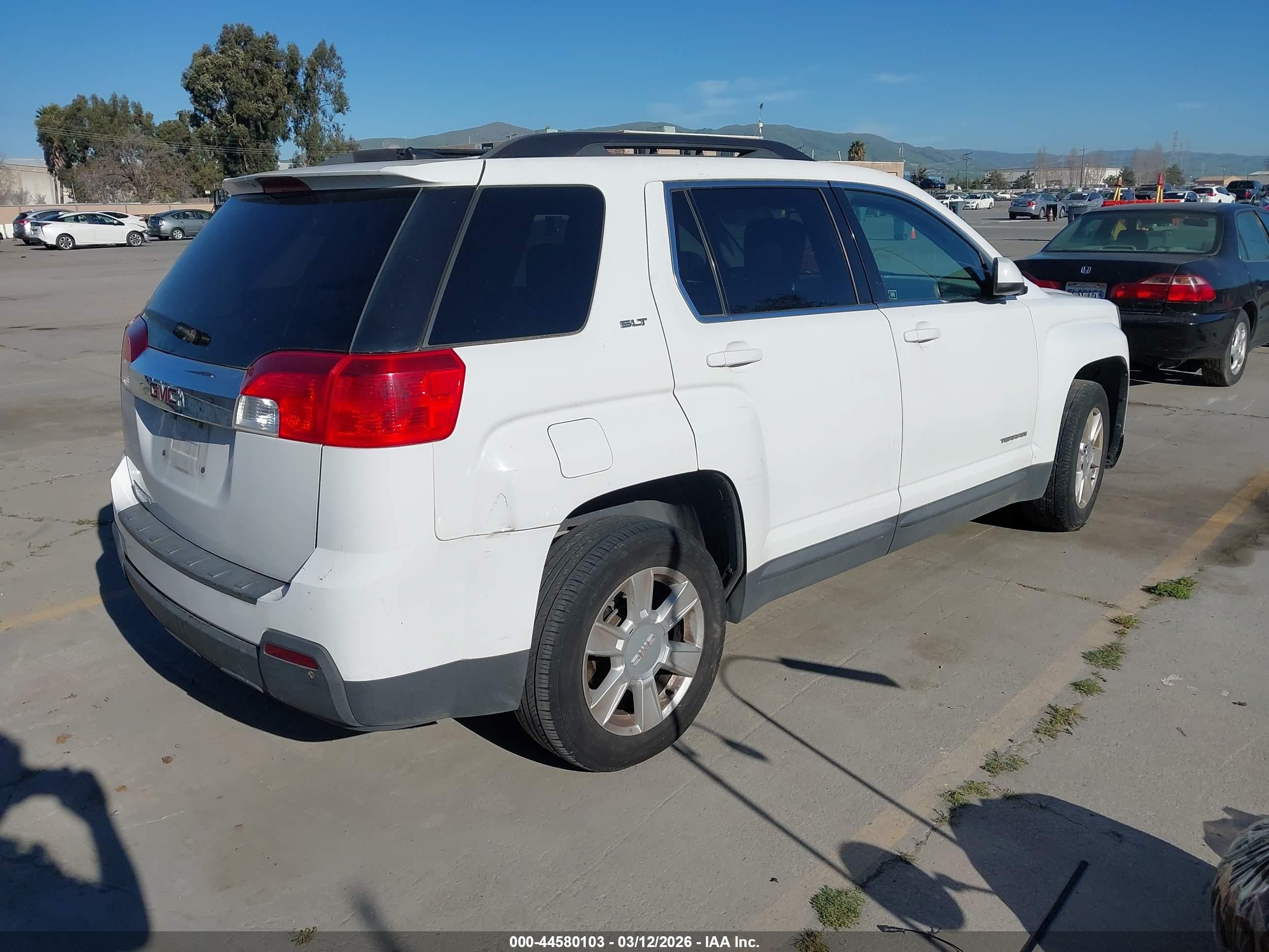 2013 Gmc Terrain Slt-1 White vin: 2GKALUEK2D6230783