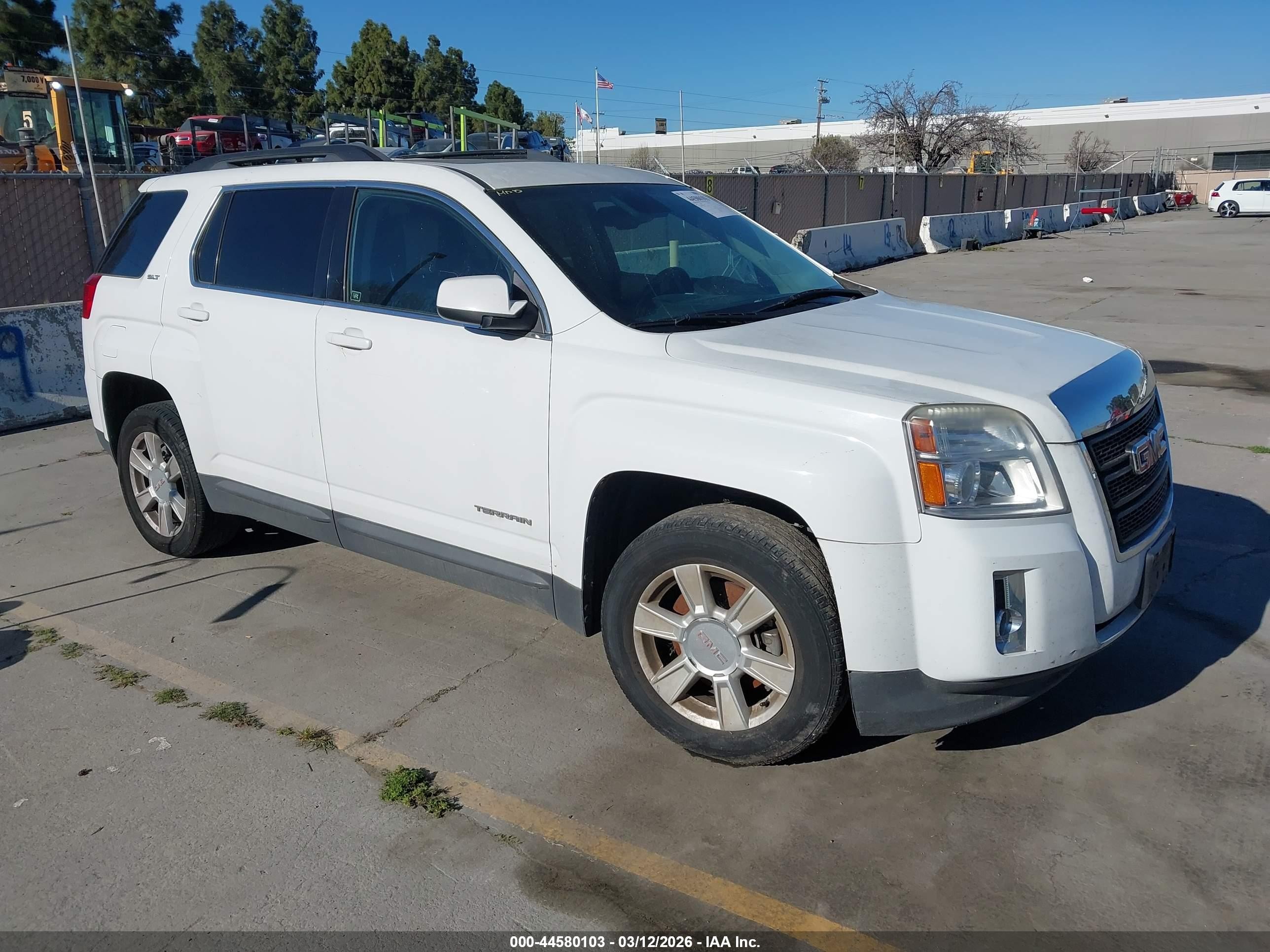 2013 Gmc Terrain Slt-1 White vin: 2GKALUEK2D6230783