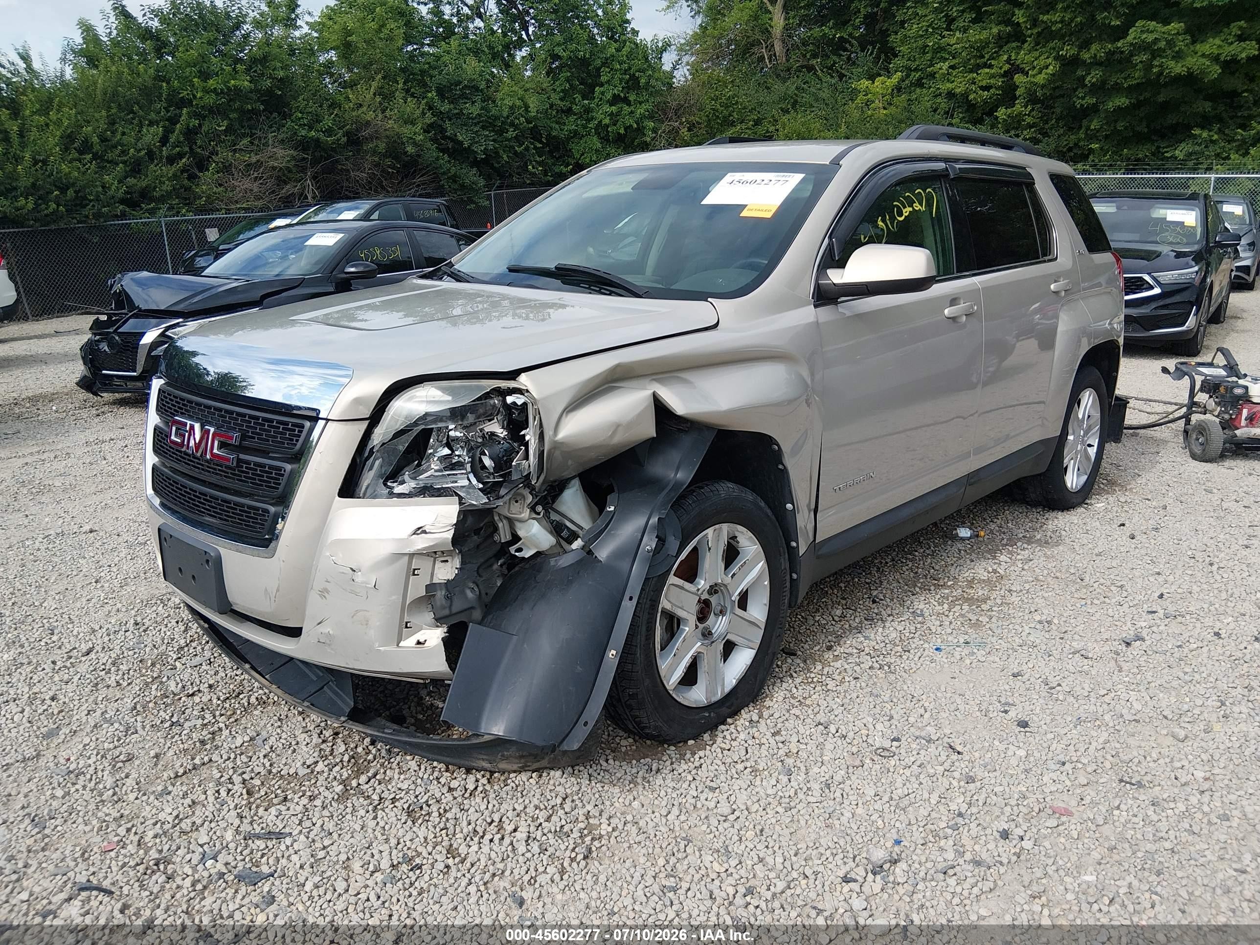 2012 Gmc Terrain Slt-1 Champagne vin: 2GKALUEK3C6286116