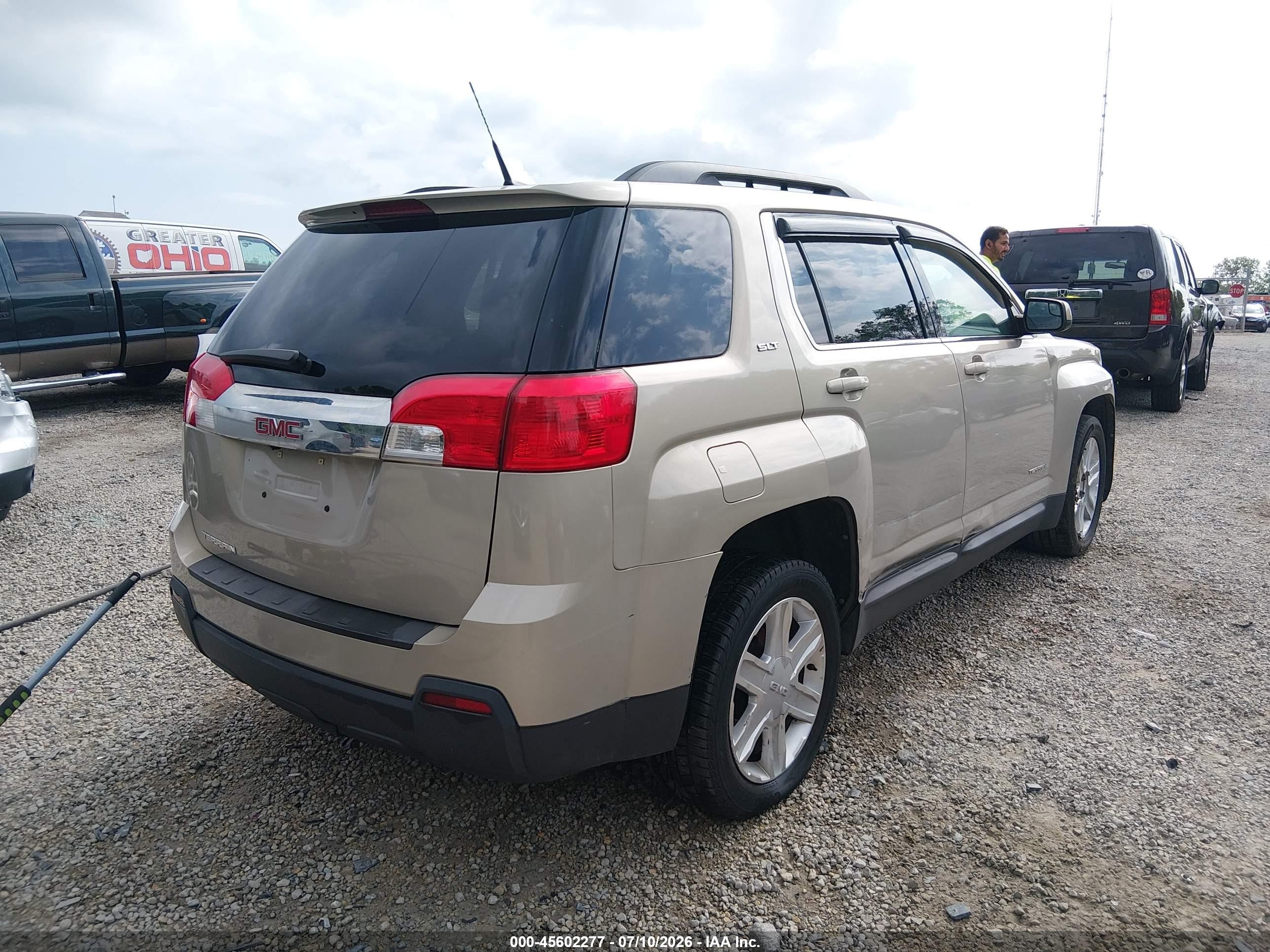 2012 Gmc Terrain Slt-1 Champagne vin: 2GKALUEK3C6286116