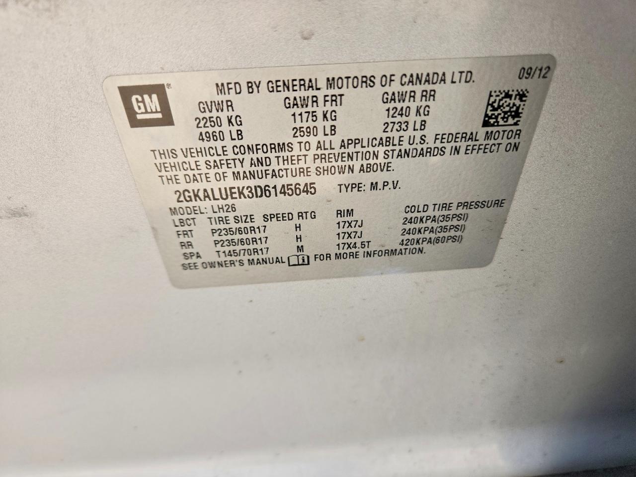 2013 Gmc Terrain Slt Silver vin: 2GKALUEK3D6145645