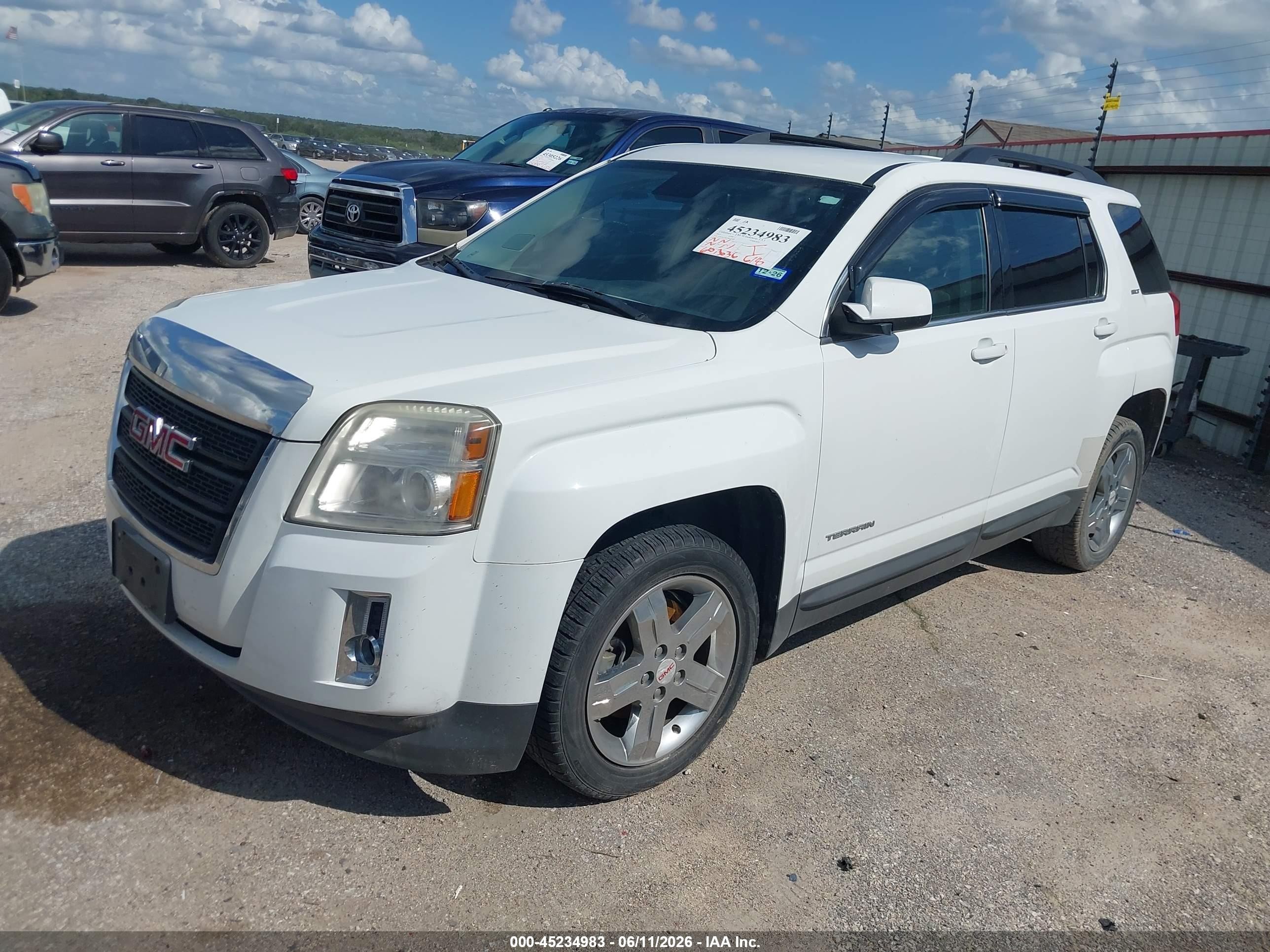 2013 Gmc Terrain Slt-1 White vin: 2GKALUEK3D6328981