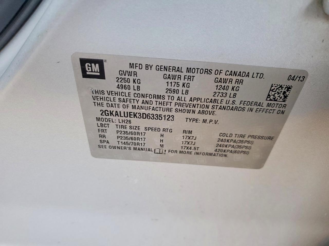 2013 Gmc Terrain Slt Silver vin: 2GKALUEK3D6335123