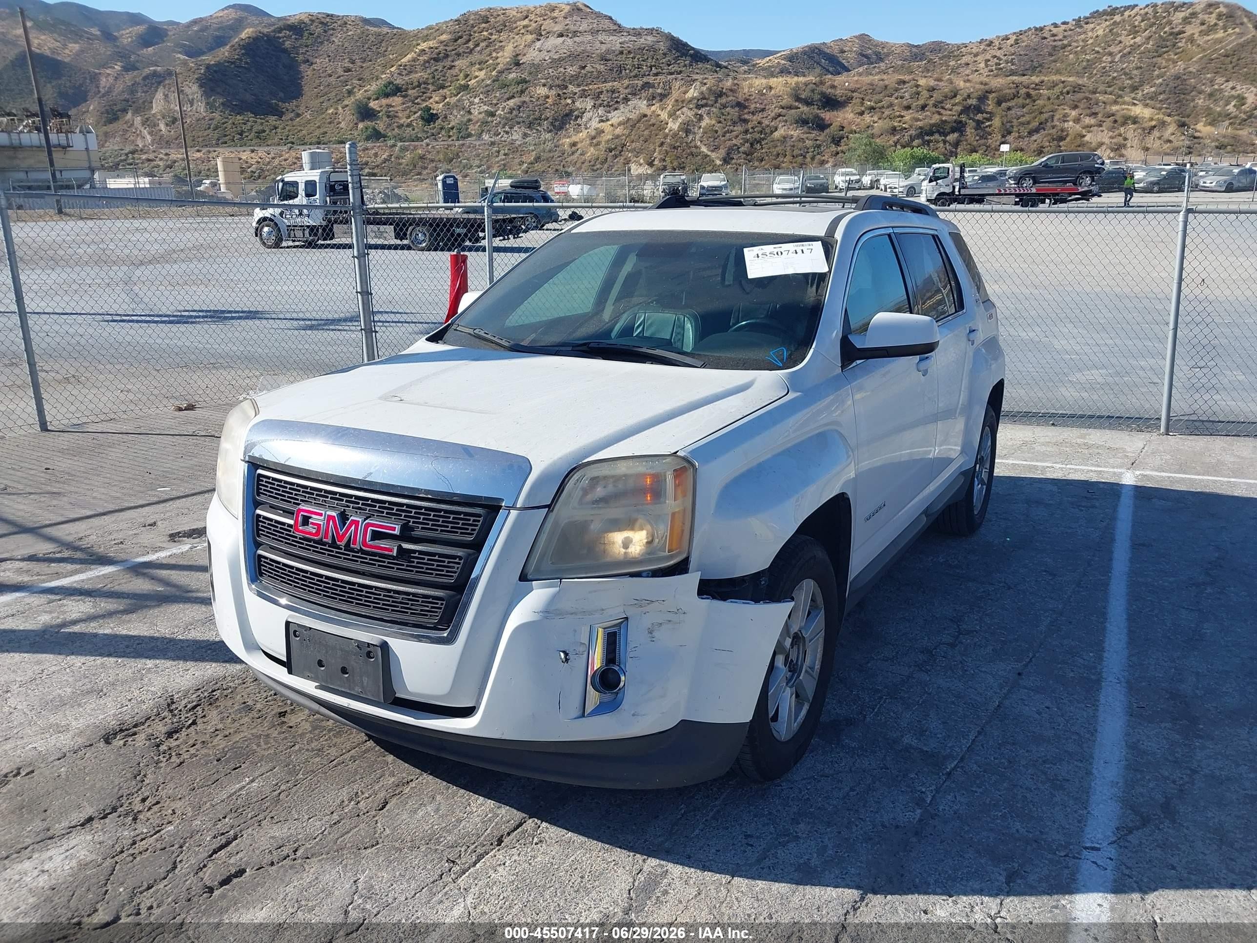 2013 Gmc Terrain Slt-1 White vin: 2GKALUEK3D6349118