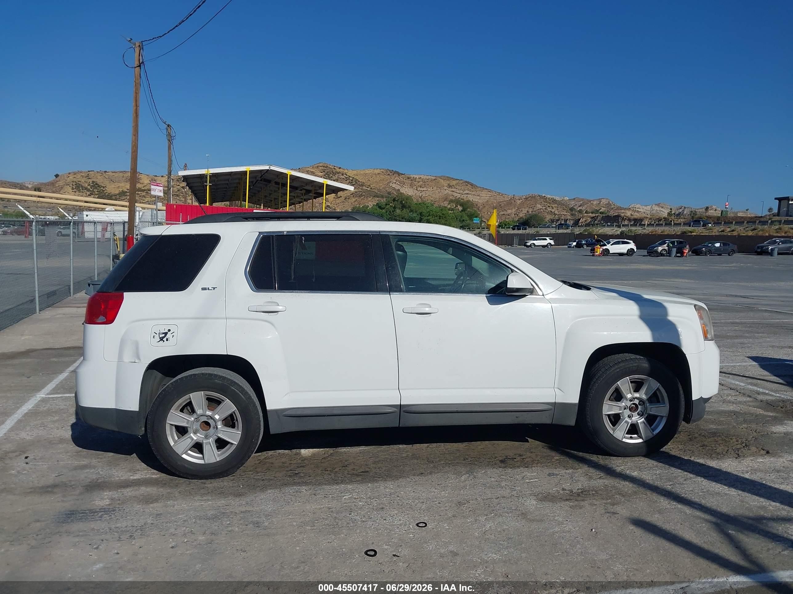 2013 Gmc Terrain Slt-1 White vin: 2GKALUEK3D6349118