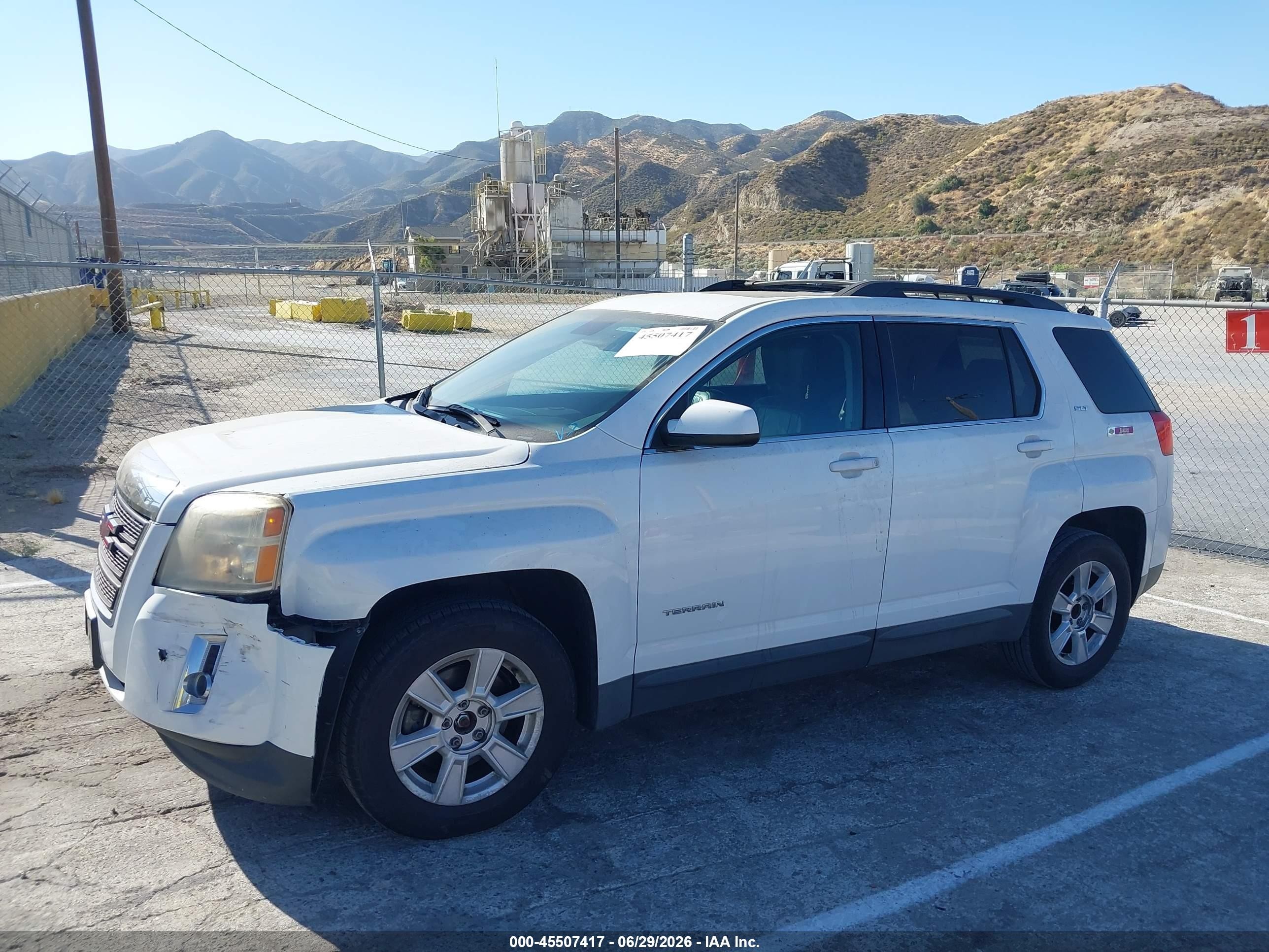 2013 Gmc Terrain Slt-1 White vin: 2GKALUEK3D6349118