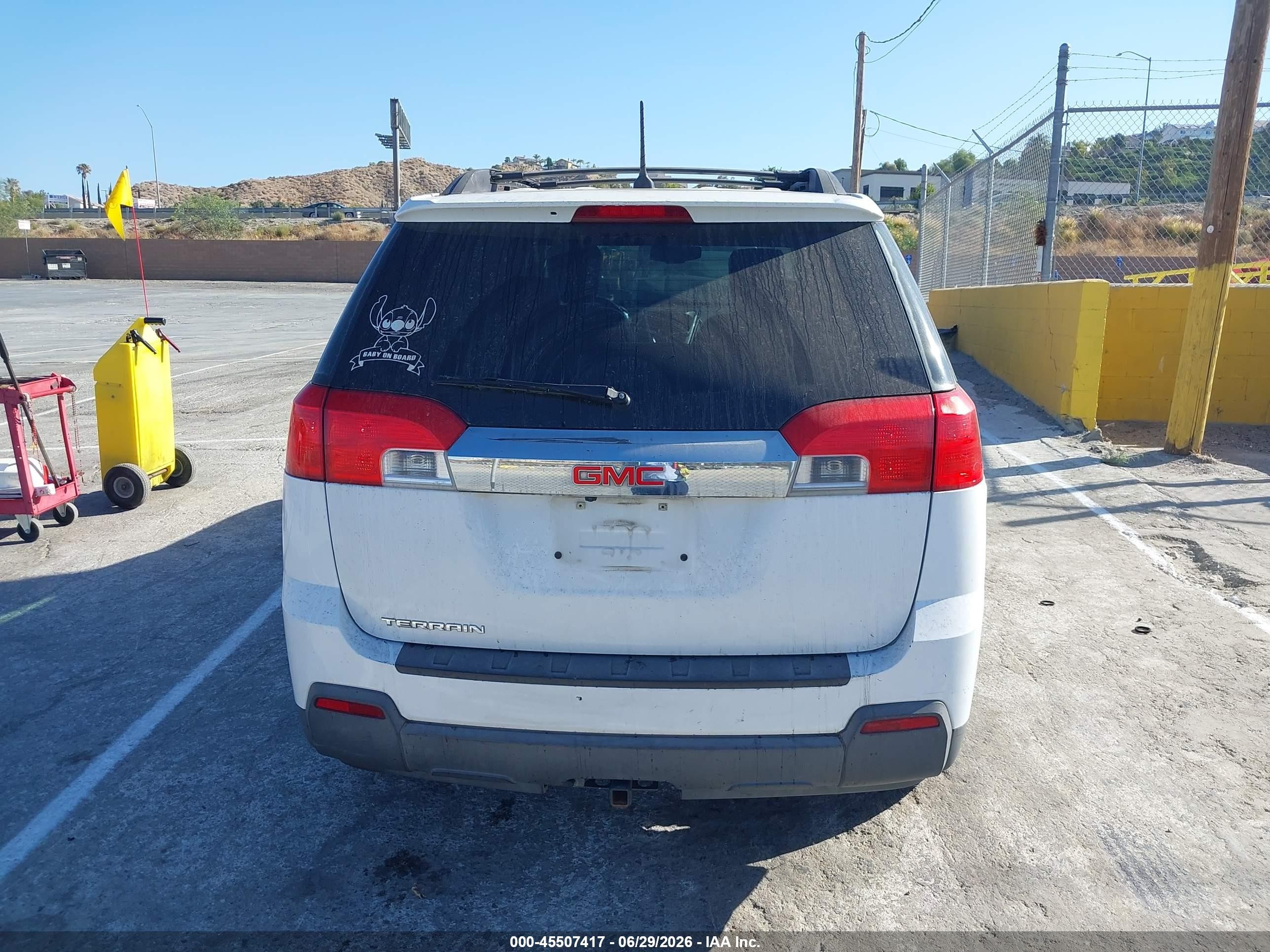 2013 Gmc Terrain Slt-1 White vin: 2GKALUEK3D6349118