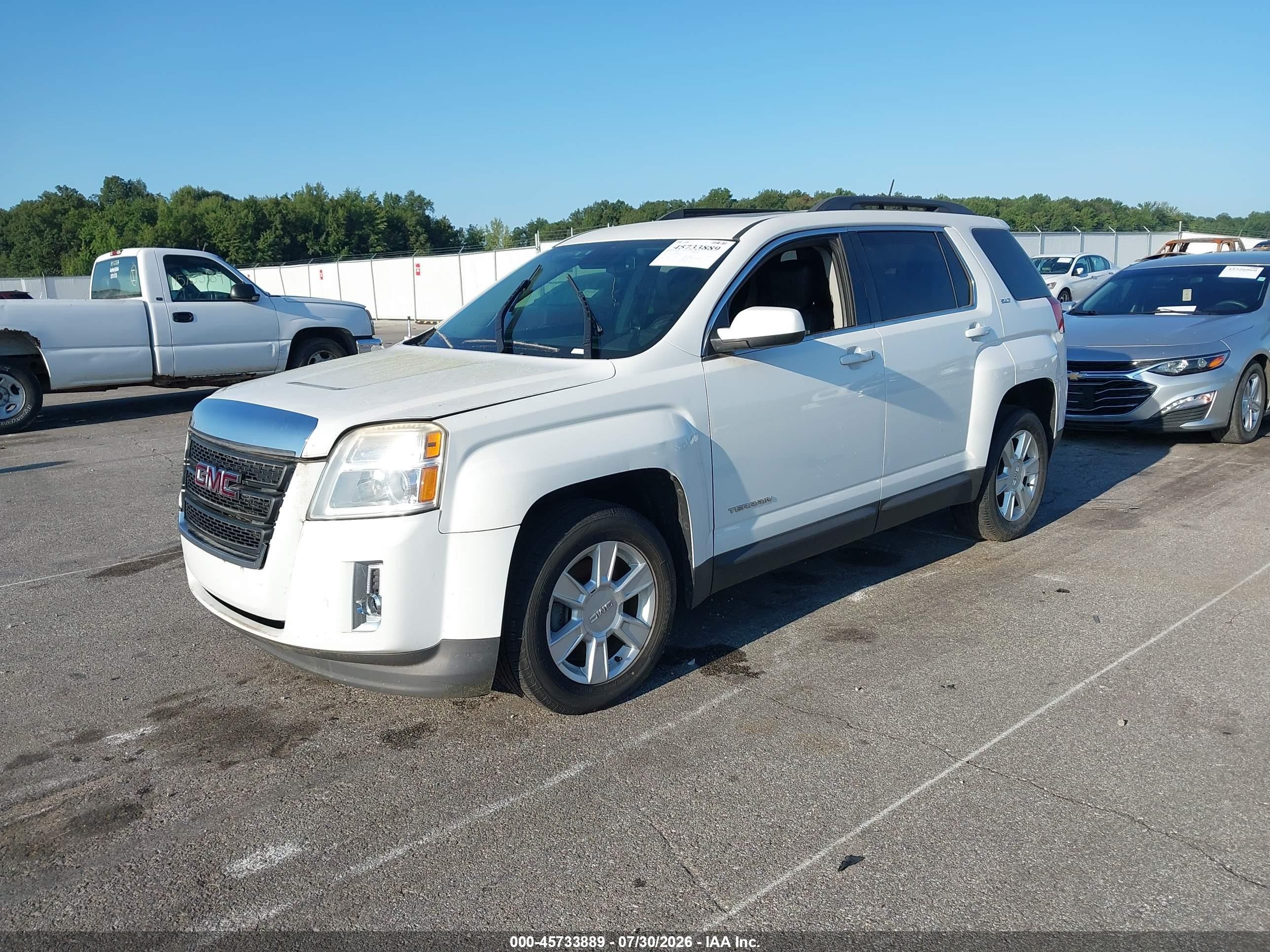 2013 Gmc Terrain Slt-1 White vin: 2GKALUEK3D6371264