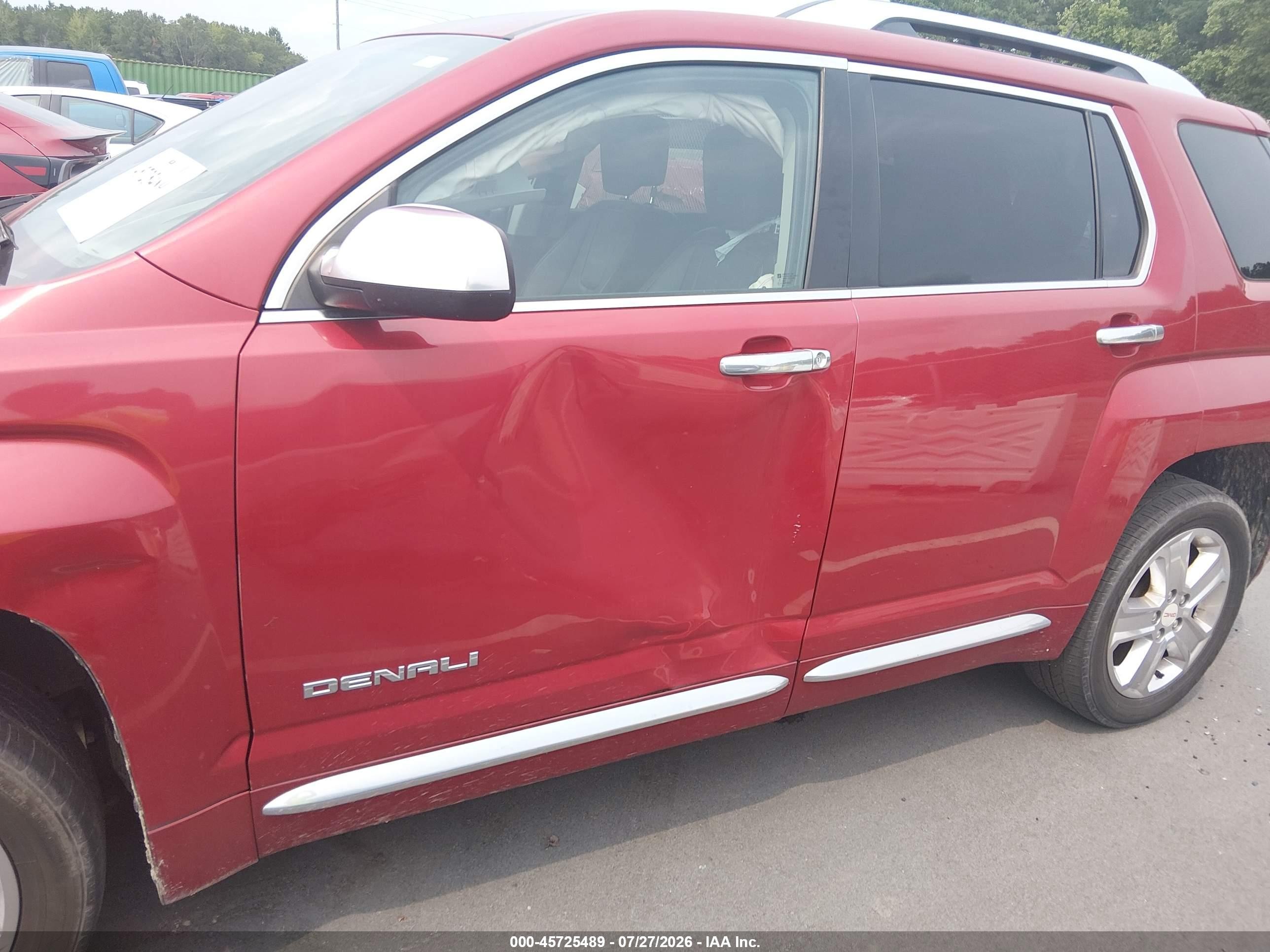 2015 Gmc Terrain Denali Red vin: 2GKALUEK3F6204129