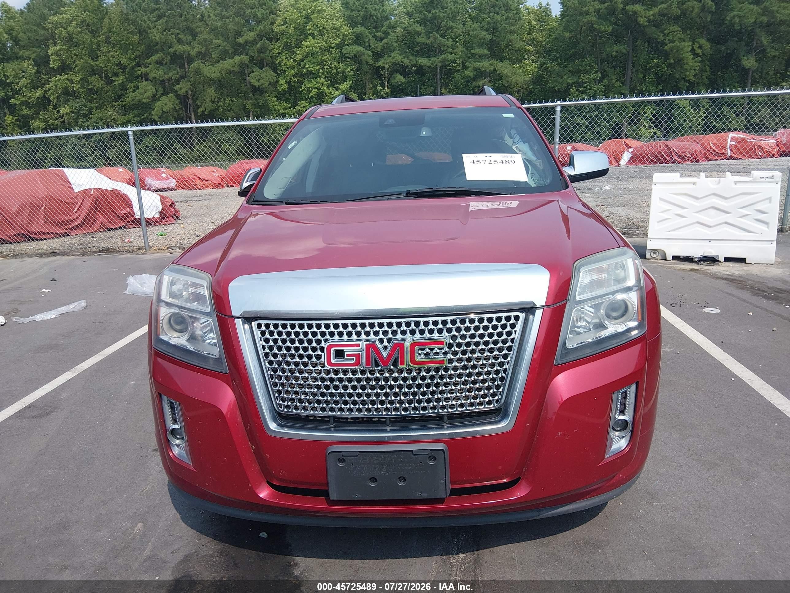 2015 Gmc Terrain Denali Red vin: 2GKALUEK3F6204129