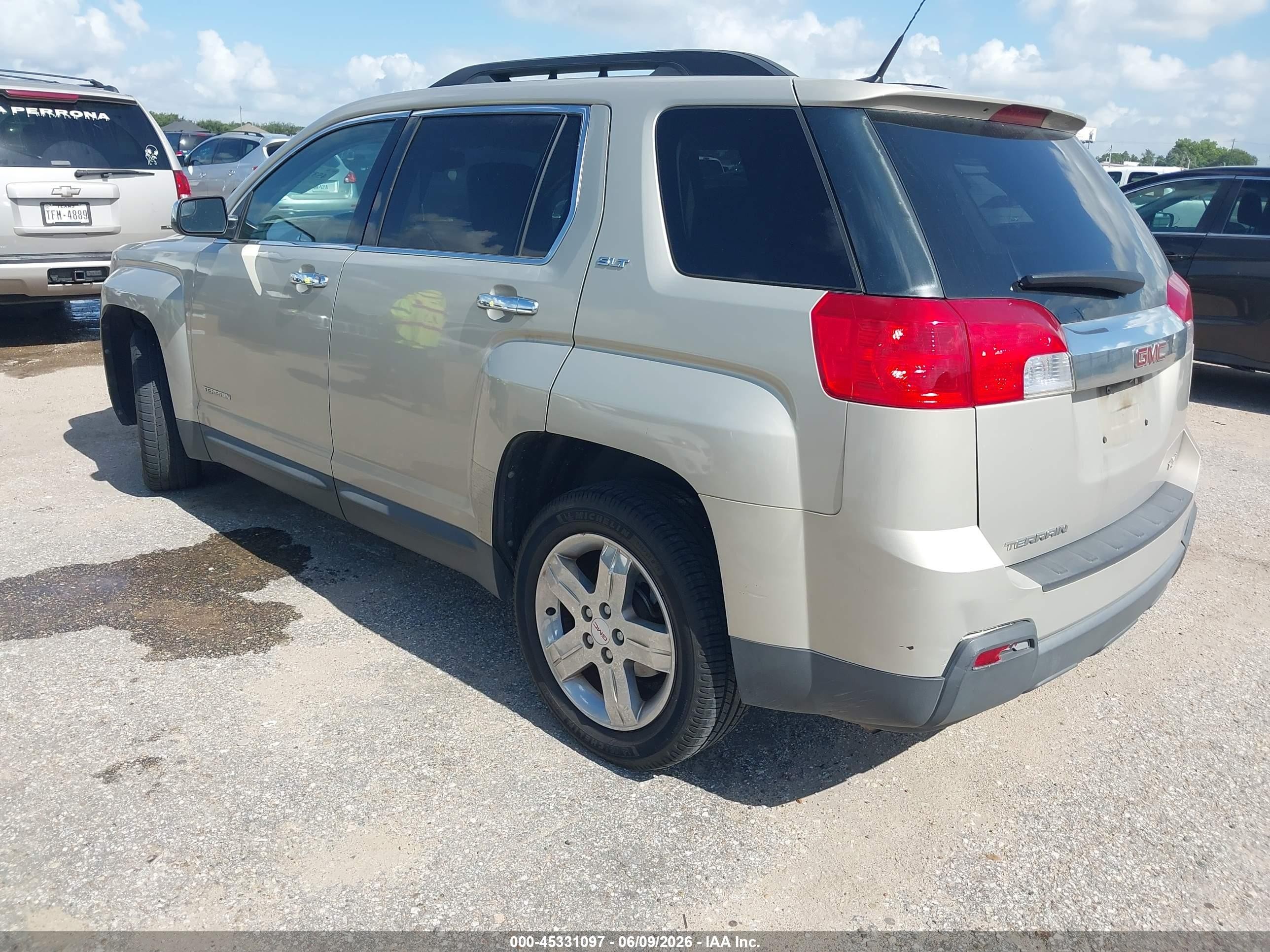 2012 Gmc Terrain Slt-1 Gold vin: 2GKALUEK4C6302159