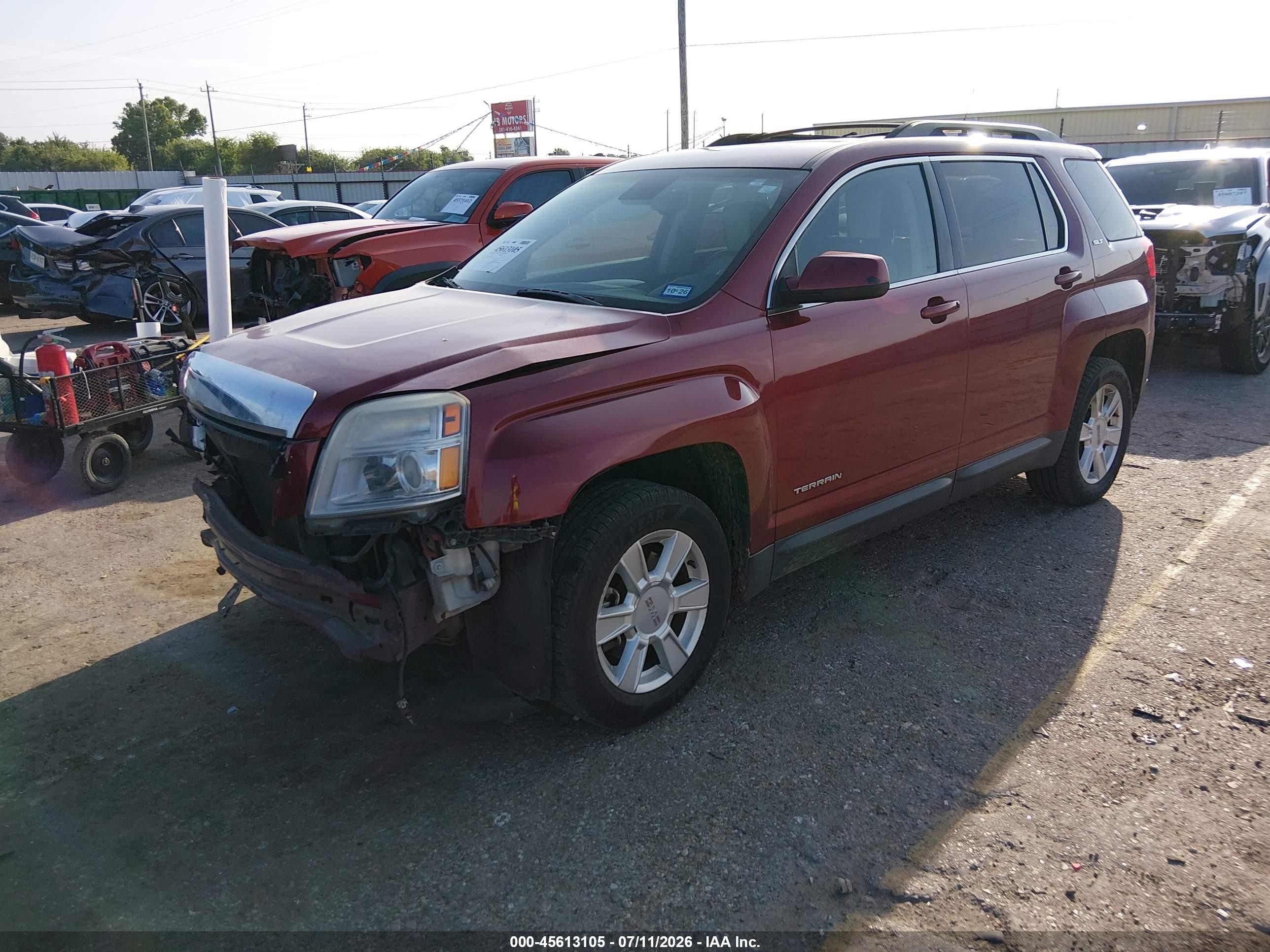 2012 Gmc Terrain Slt-1 Red vin: 2GKALUEK4C6390386