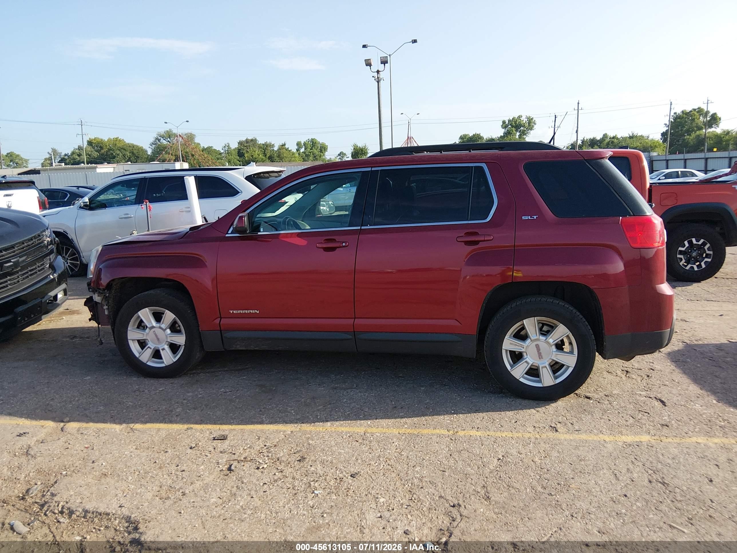 2012 Gmc Terrain Slt-1 Red vin: 2GKALUEK4C6390386