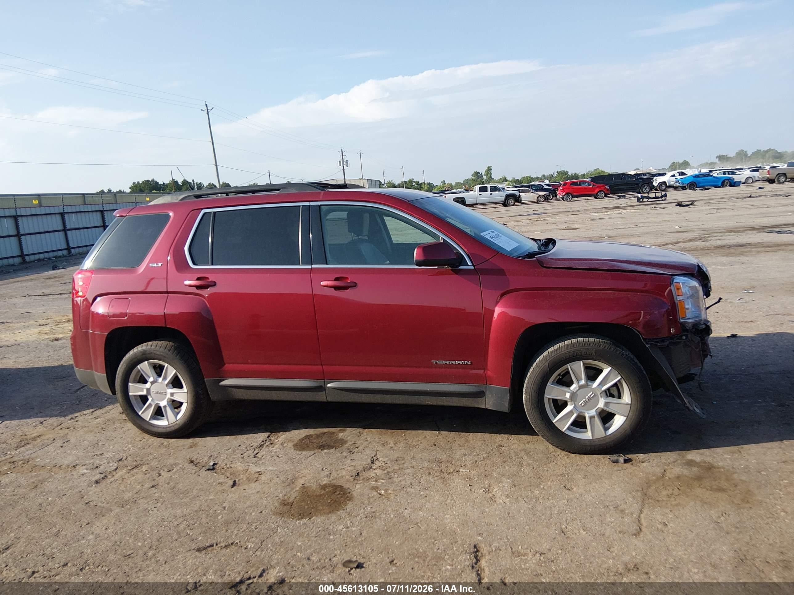2012 Gmc Terrain Slt-1 Red vin: 2GKALUEK4C6390386