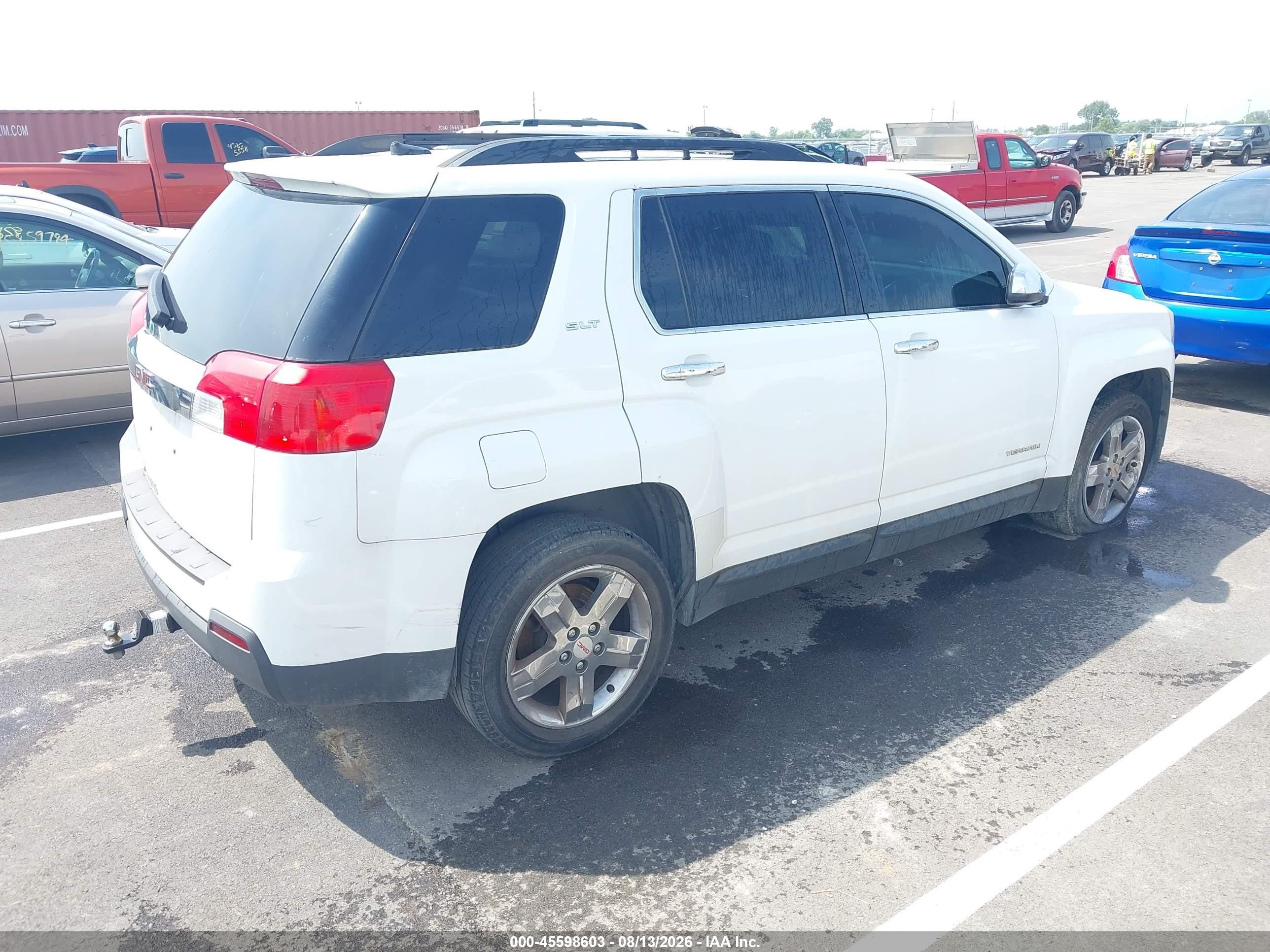 2013 Gmc Terrain Slt-1 White vin: 2GKALUEK4D6112413