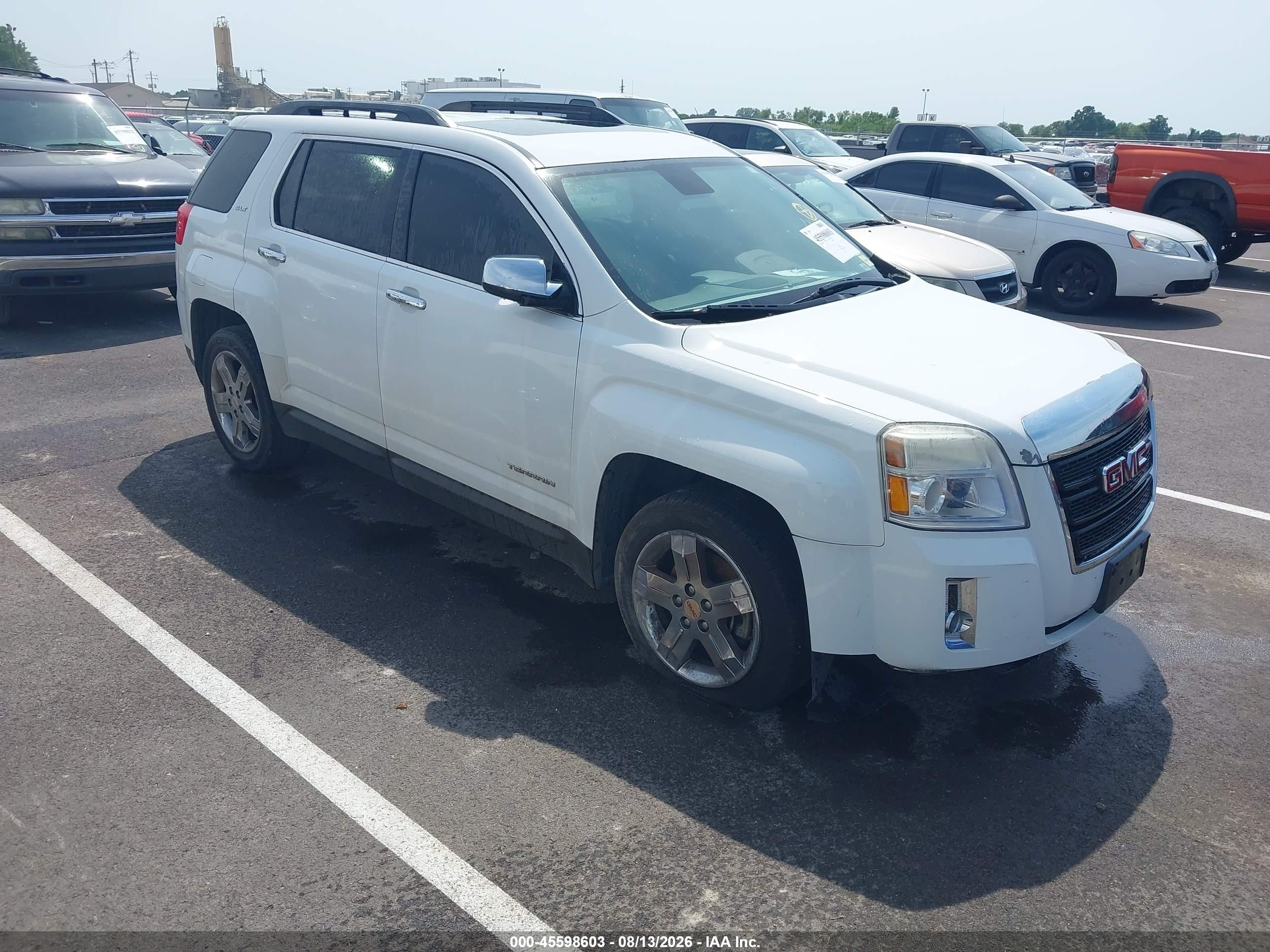 2013 Gmc Terrain Slt-1 White vin: 2GKALUEK4D6112413
