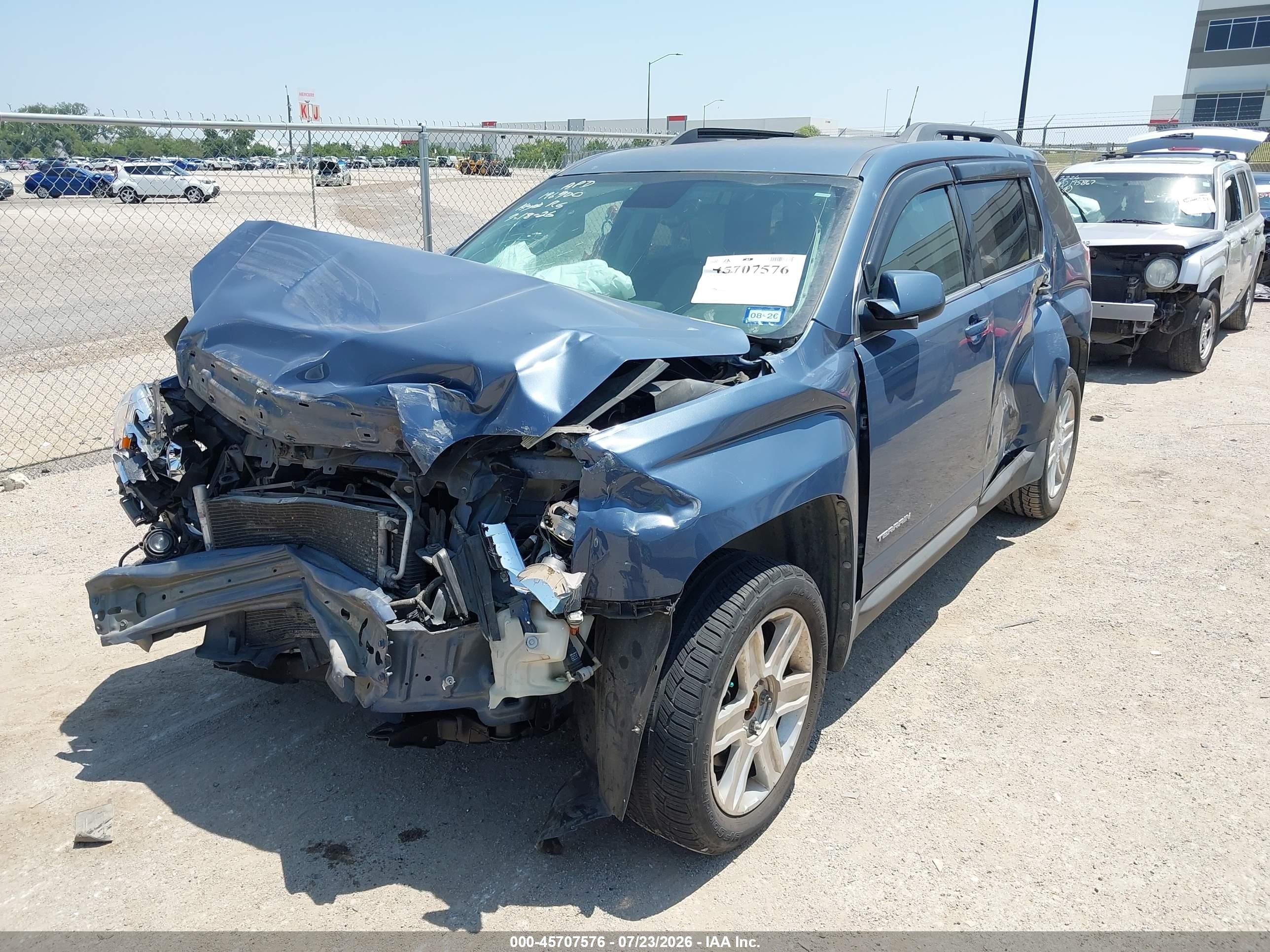 2012 Gmc Terrain Slt-1 Blue vin: 2GKALUEK5C6156838