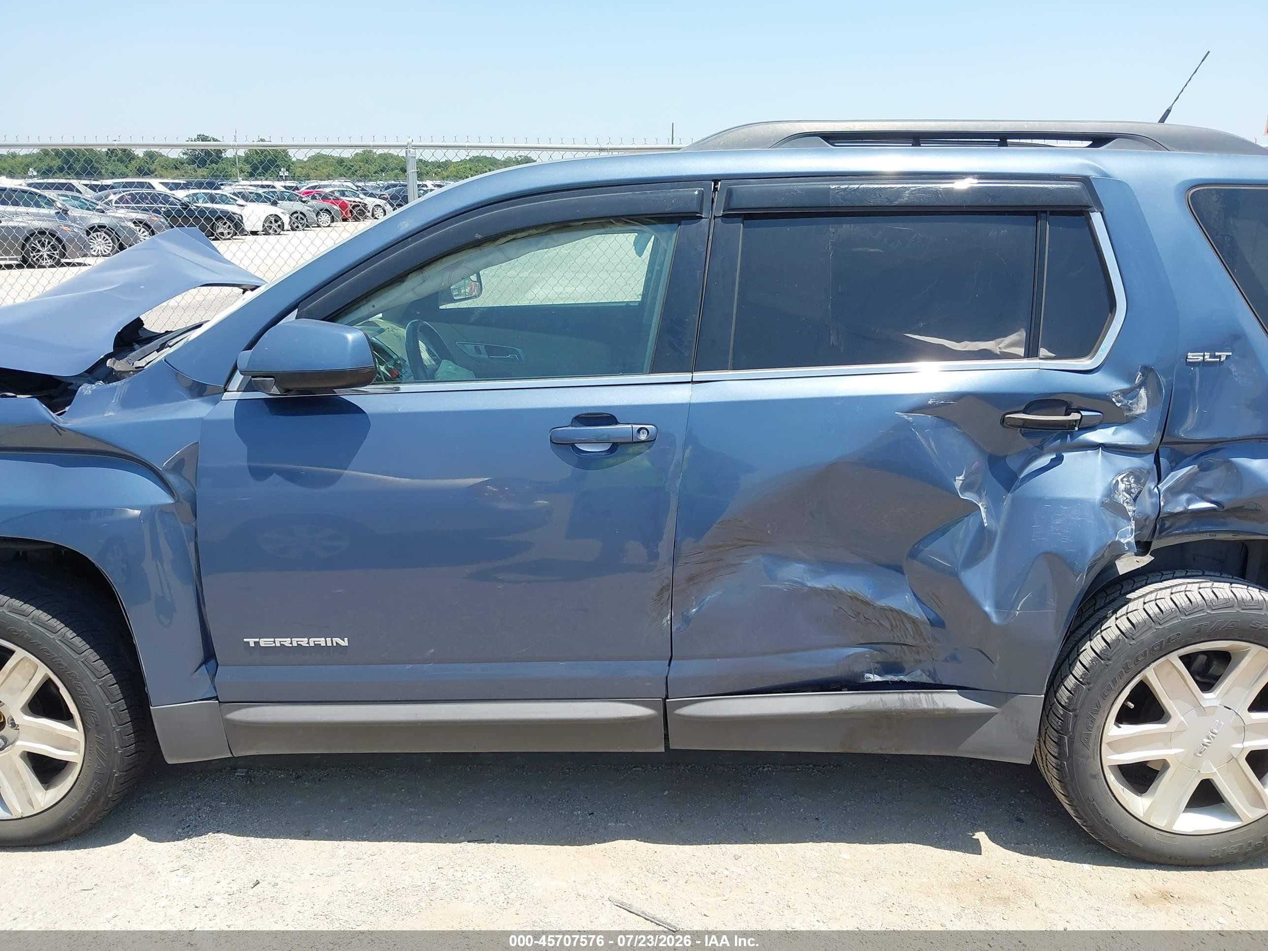 2012 Gmc Terrain Slt-1 Blue vin: 2GKALUEK5C6156838