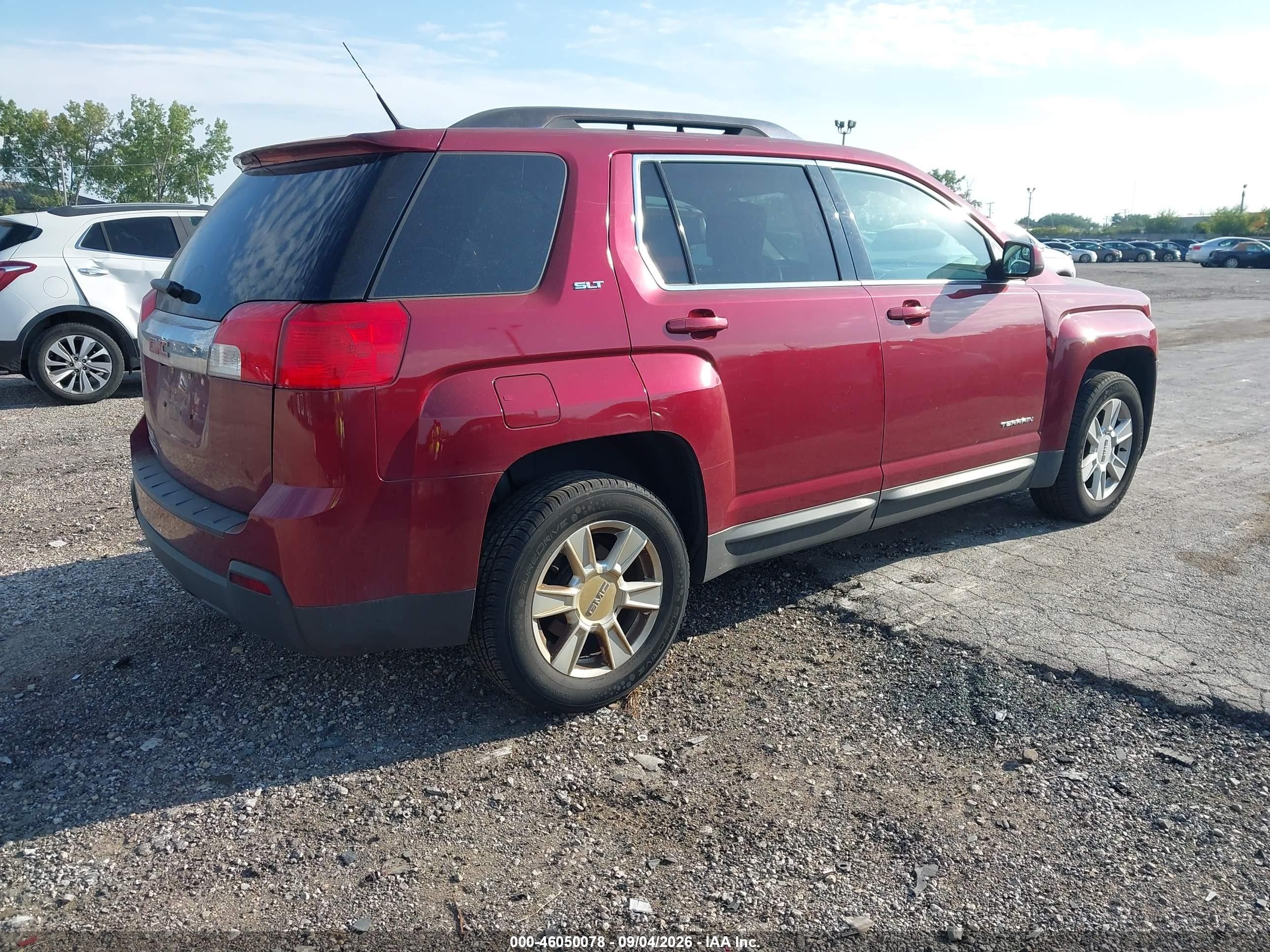 2012 Gmc Terrain Slt-1 Бордовый vin: 2GKALUEK5C6344579