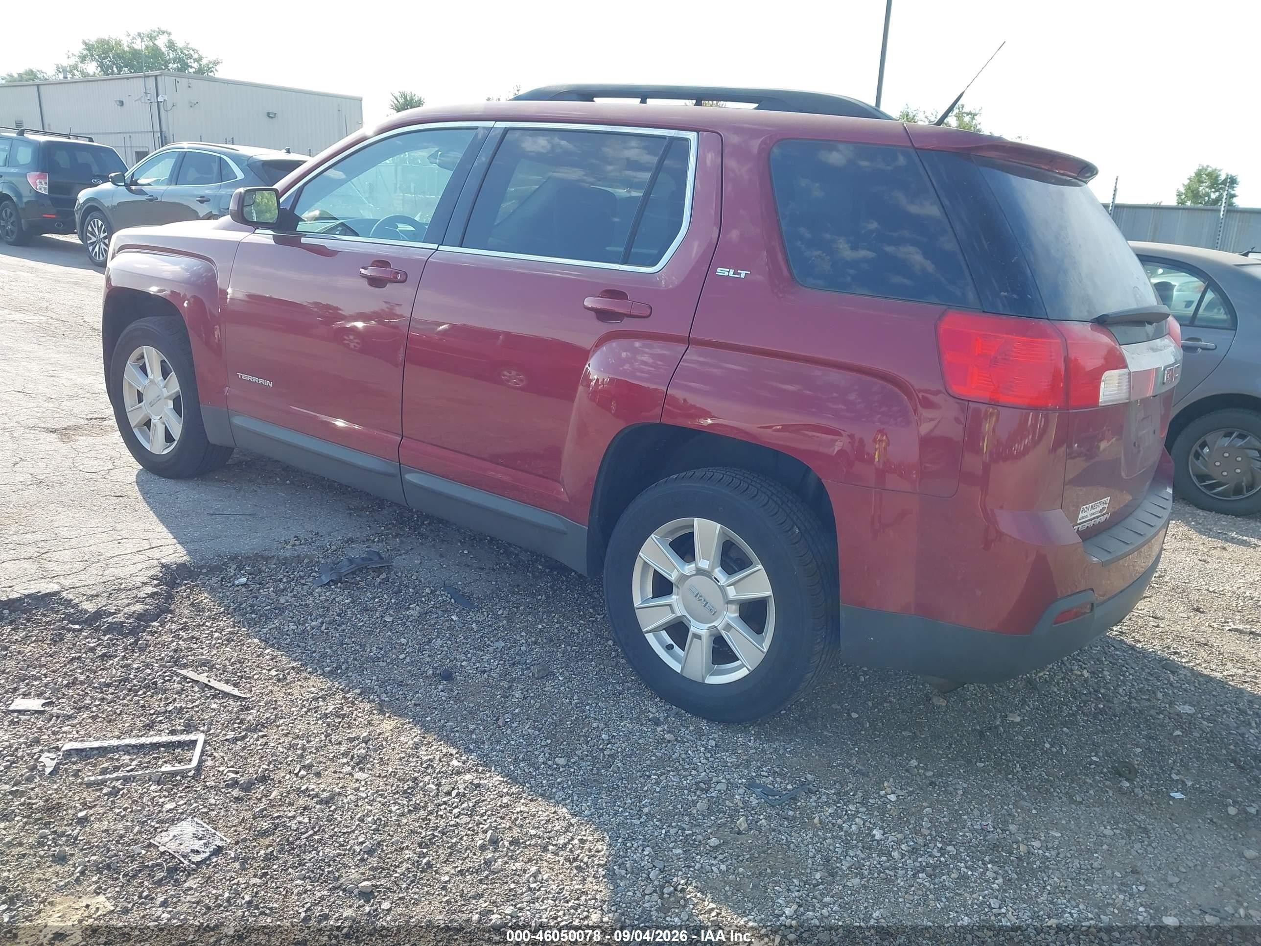 2012 Gmc Terrain Slt-1 Бордовый vin: 2GKALUEK5C6344579