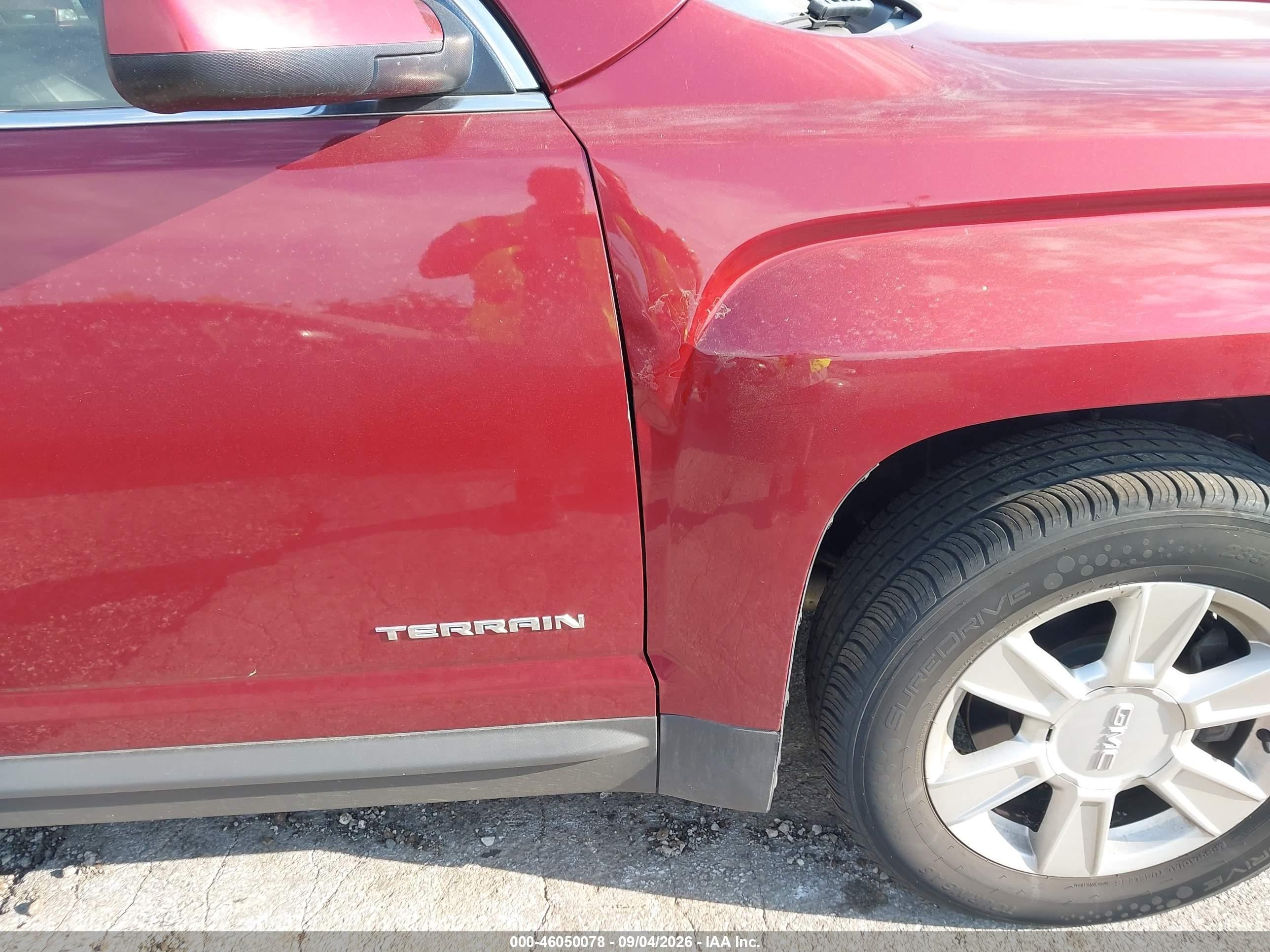 2012 Gmc Terrain Slt-1 Бордовый vin: 2GKALUEK5C6344579