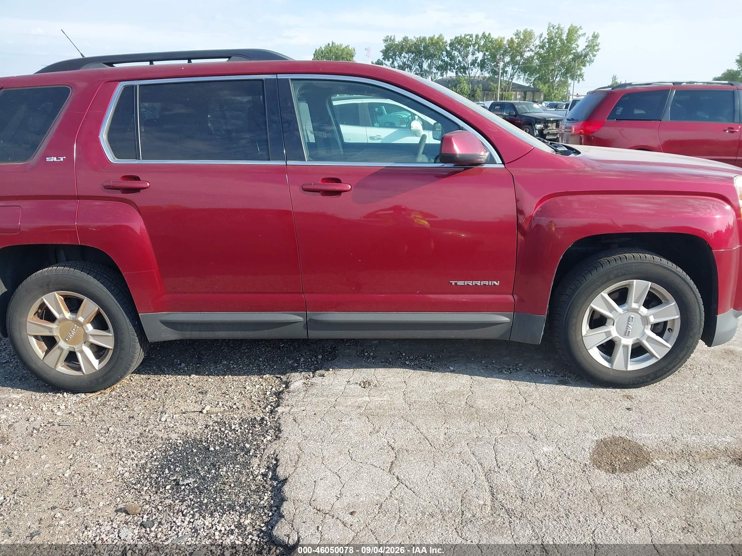 2012 Gmc Terrain Slt-1 Бордовый vin: 2GKALUEK5C6344579