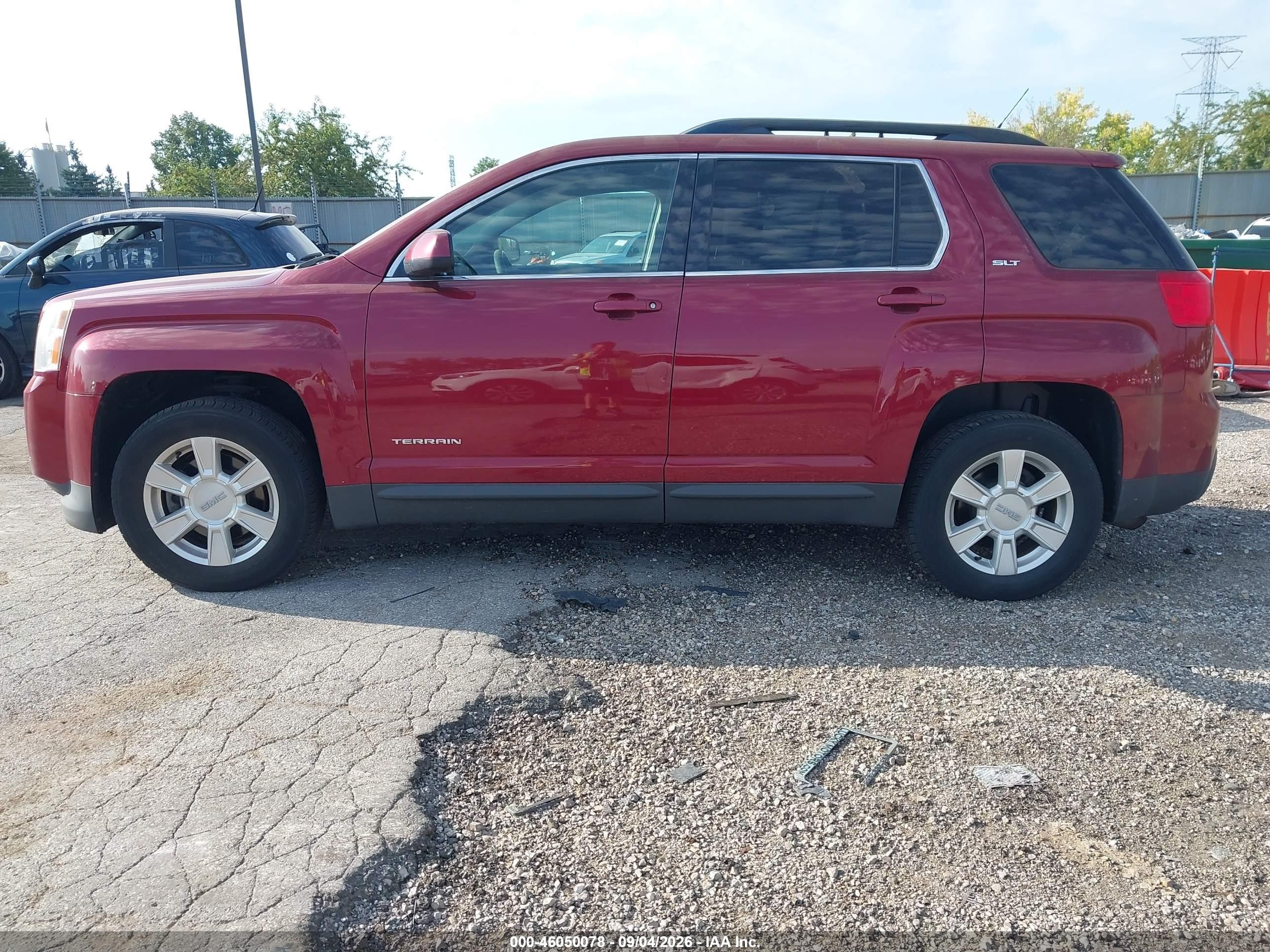 2012 Gmc Terrain Slt-1 Бордовый vin: 2GKALUEK5C6344579
