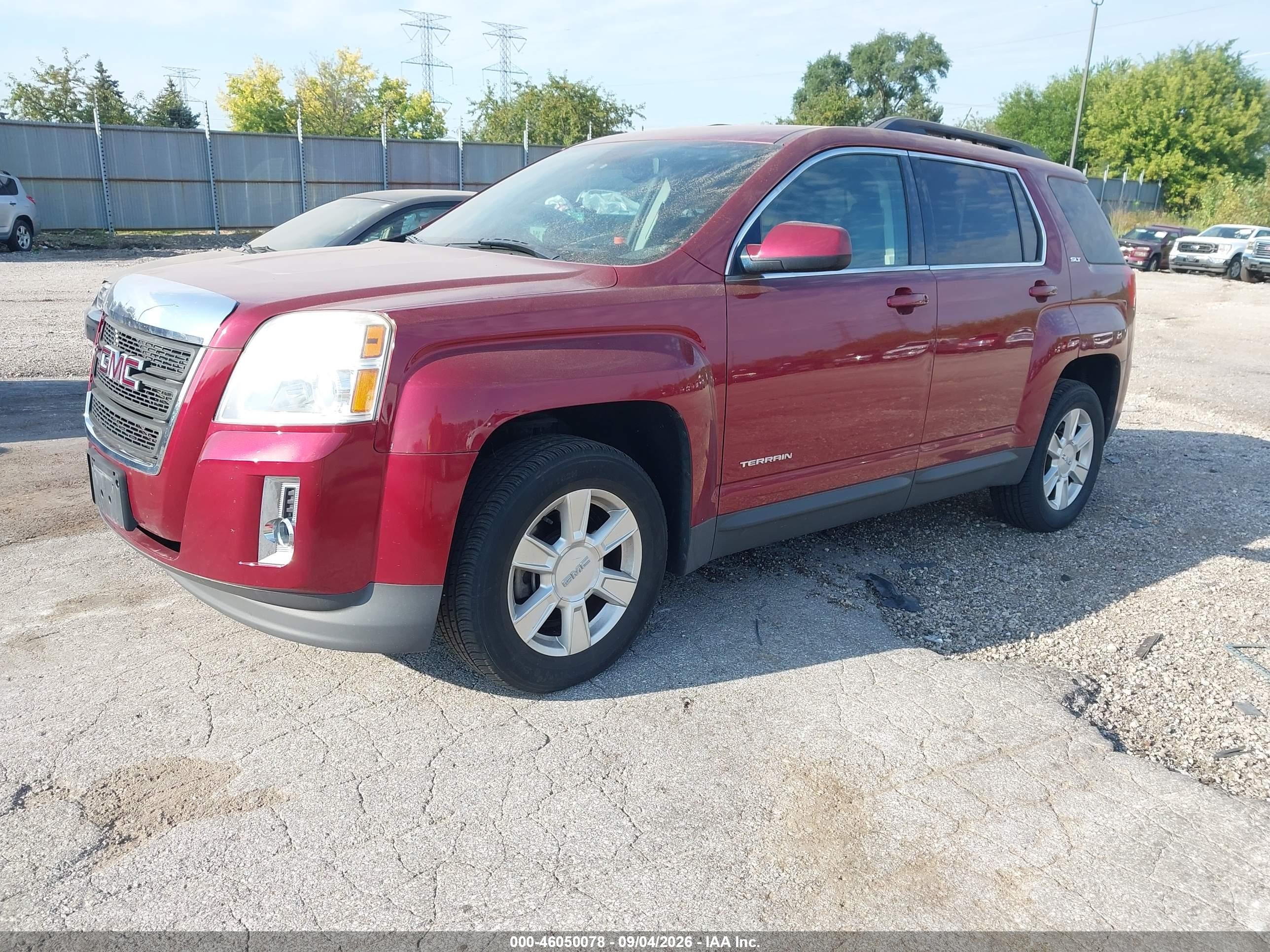 2012 Gmc Terrain Slt-1 Бордовый vin: 2GKALUEK5C6344579