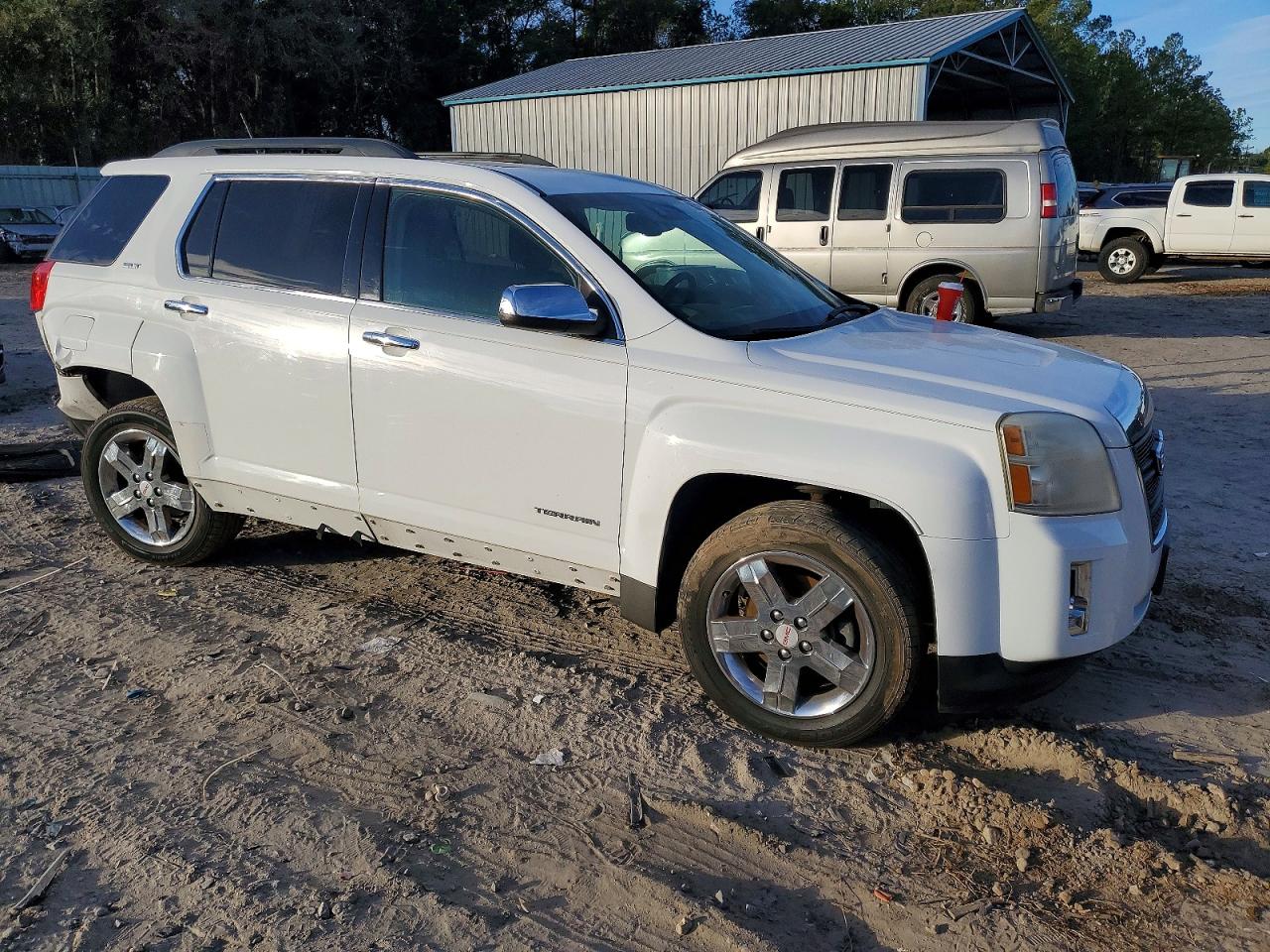 2013 Gmc Terrain Slt White vin: 2GKALUEK5D6335494
