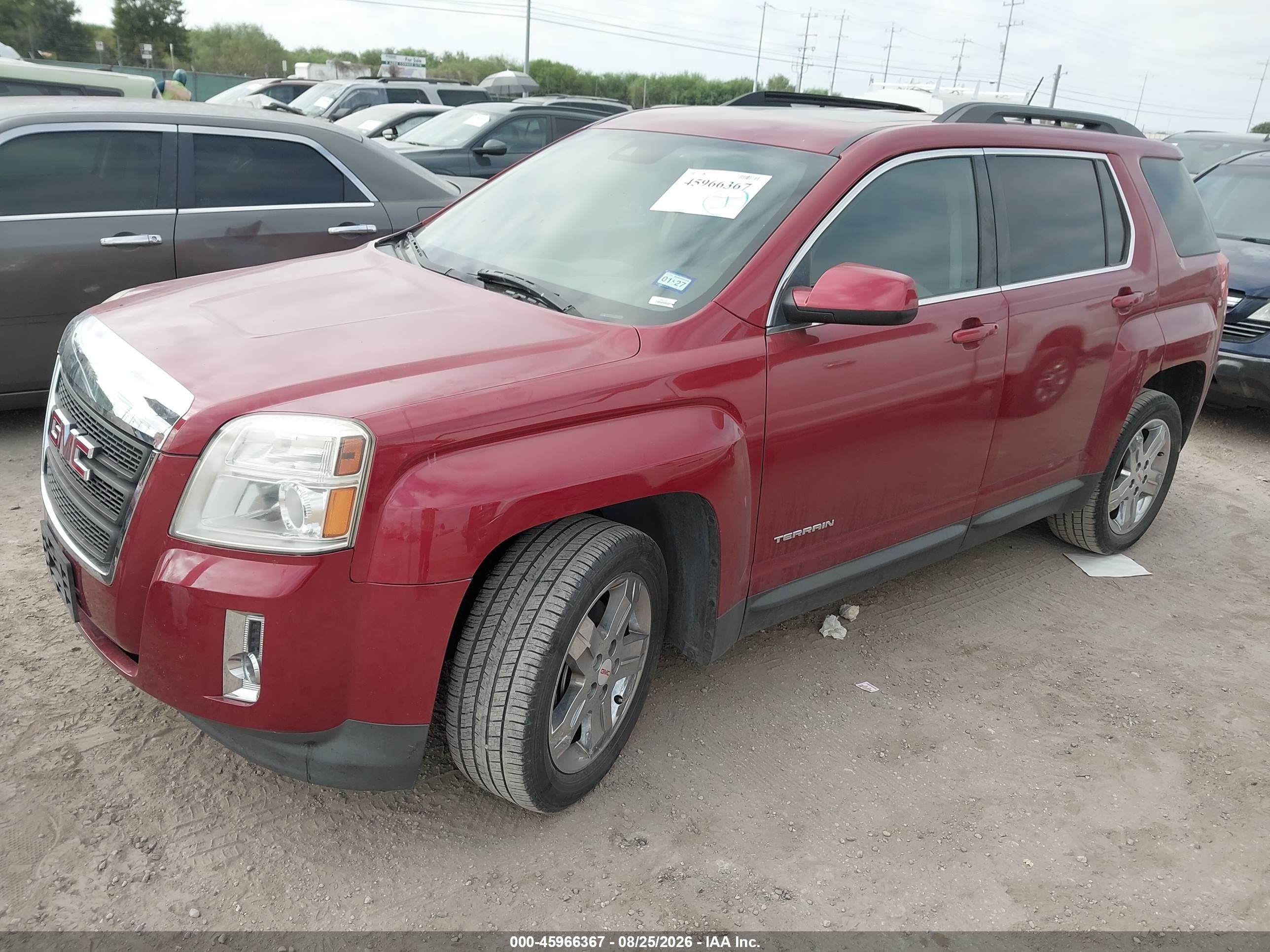 2013 Gmc Terrain Slt-1 Burgundy vin: 2GKALUEK6D6210830