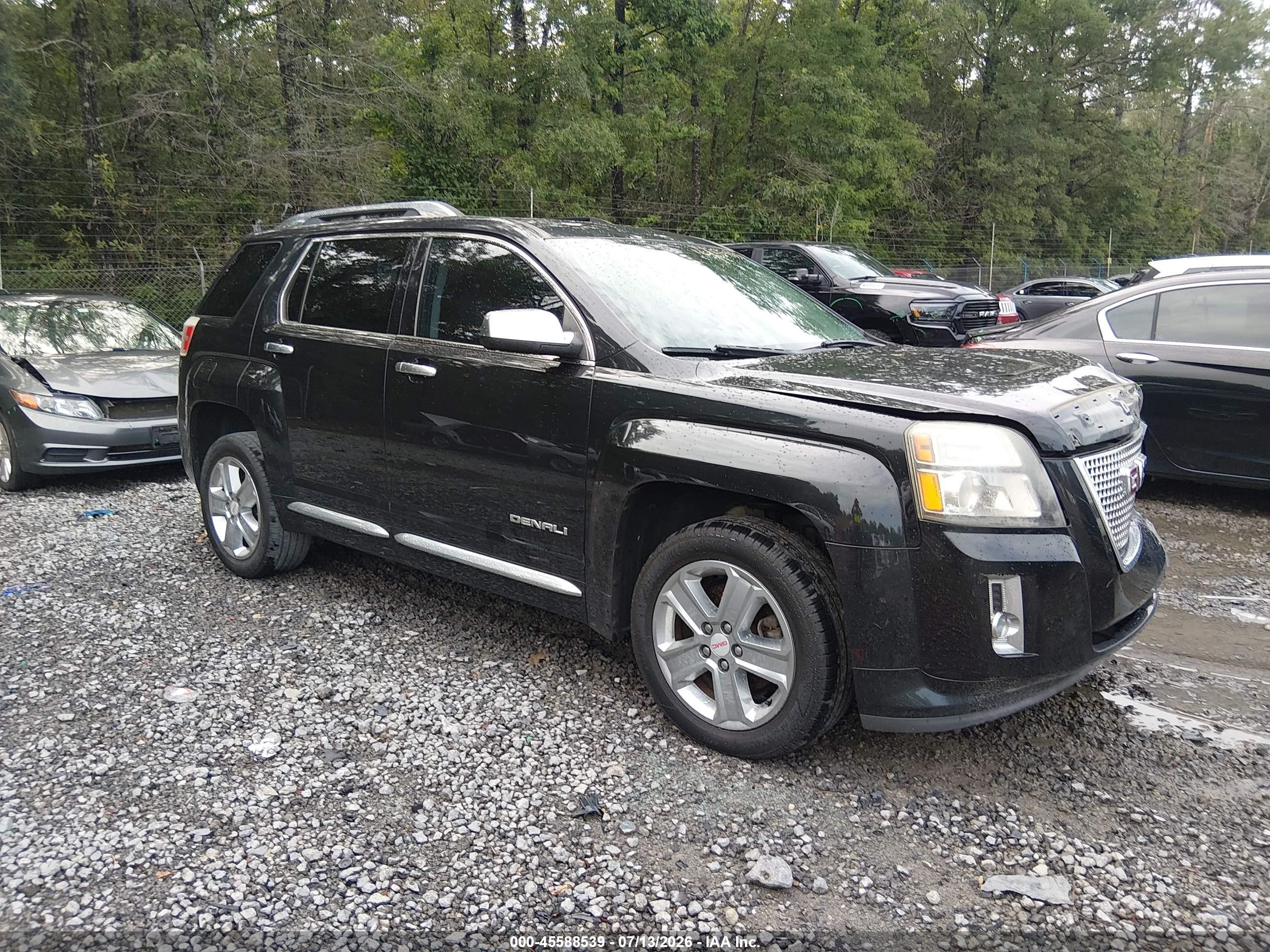 2015 Gmc Terrain Denali Black vin: 2GKALUEK6F6264177